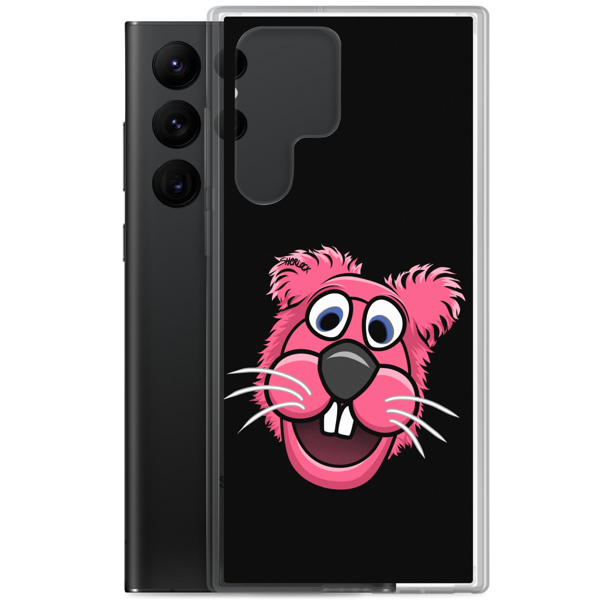 Sherlock The Squirrel Samsung Phone Cover, Black