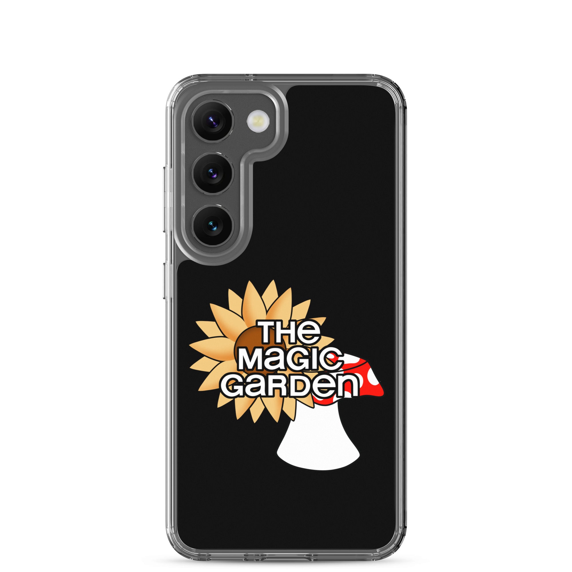 TMG Sunflower & Mushroom Samsung Phone Cover, Black