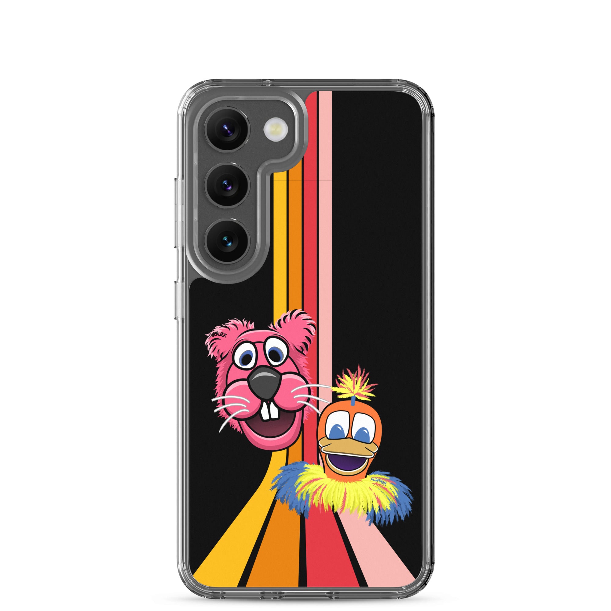 Sherlock & Flapper Samsung Phone Cover, Black