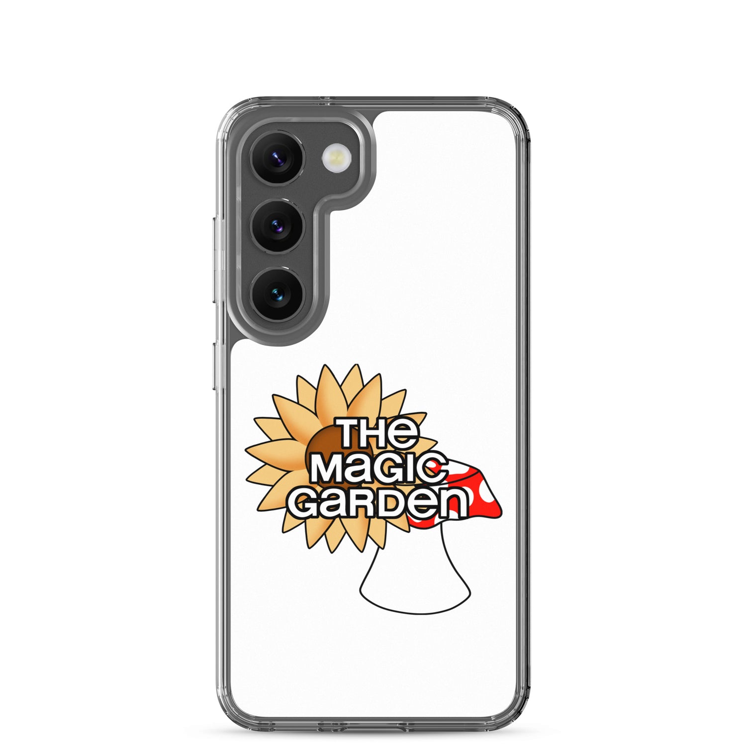 TMG Sunflower & Mushroom Samsung Cover, White