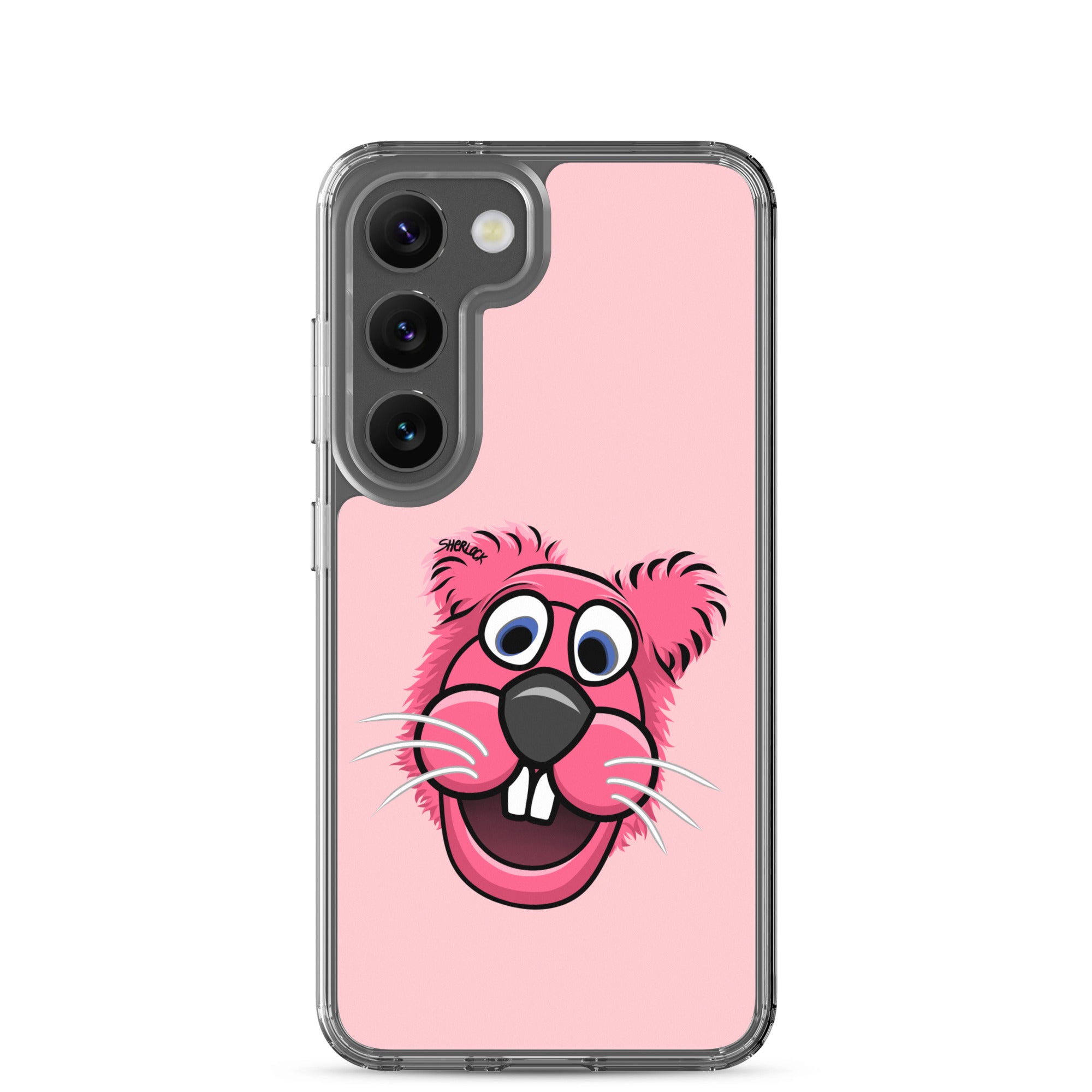 Sherlock The Squirrel Samsung Phone Cover, Pink