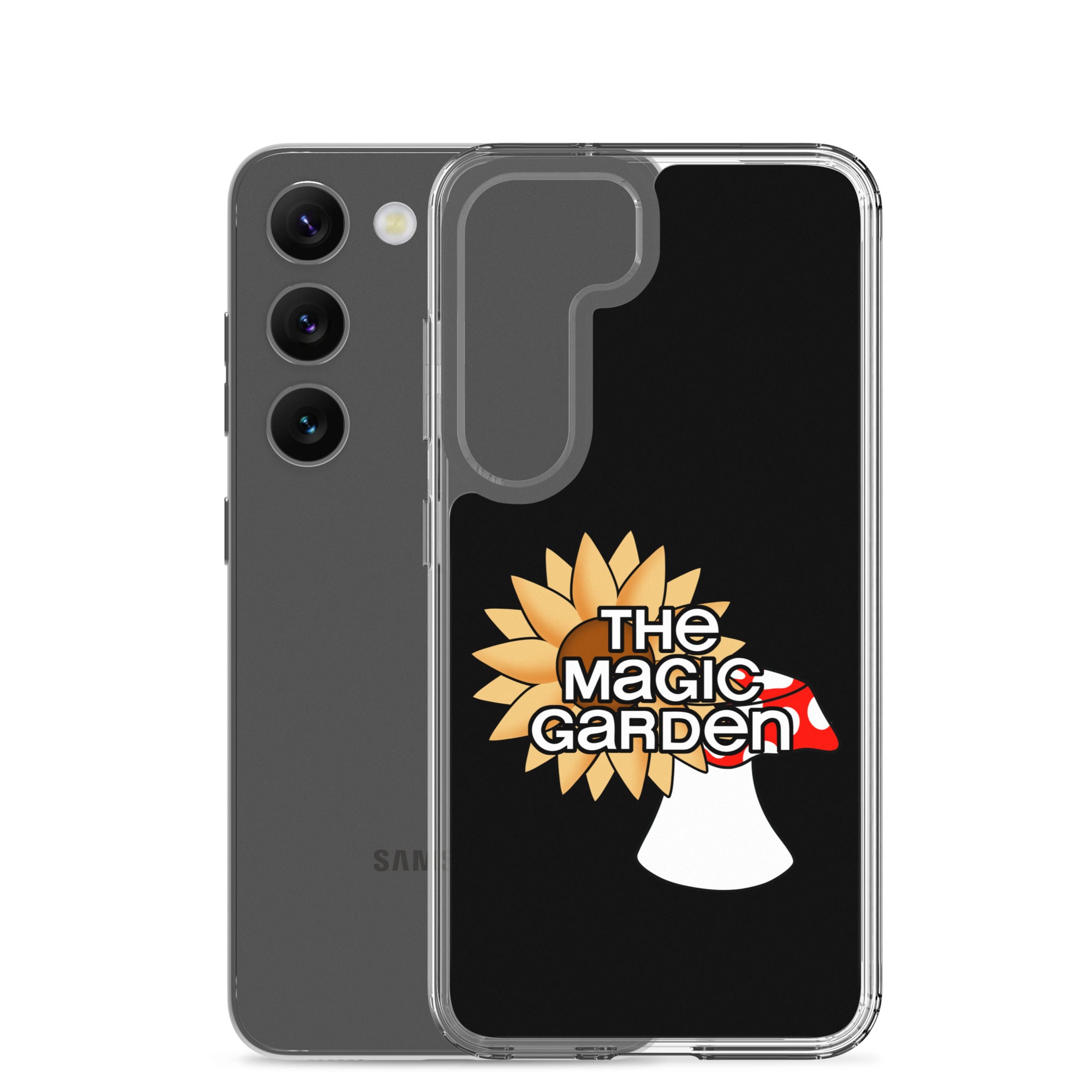 TMG Sunflower & Mushroom Samsung Phone Cover, Black