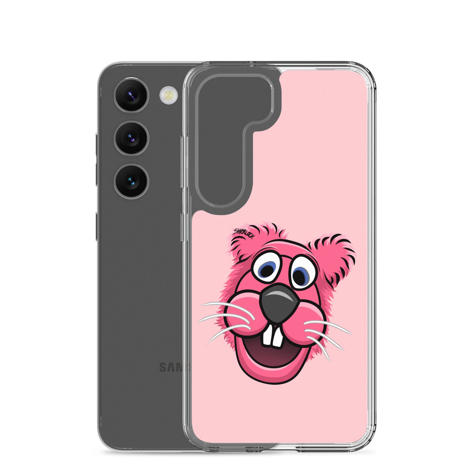 Sherlock The Squirrel Samsung Phone Cover, Pink