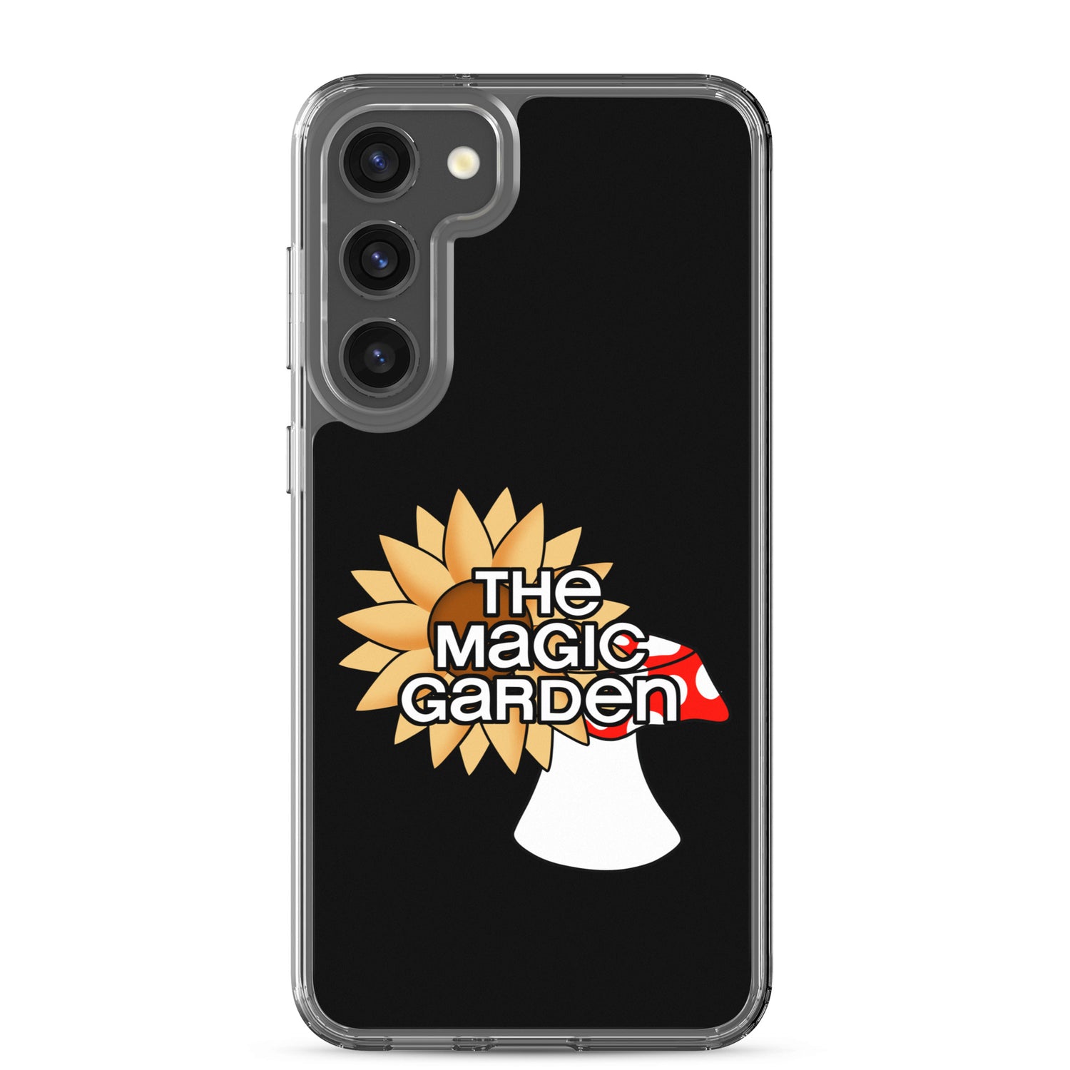 TMG Sunflower & Mushroom Samsung Phone Cover, Black