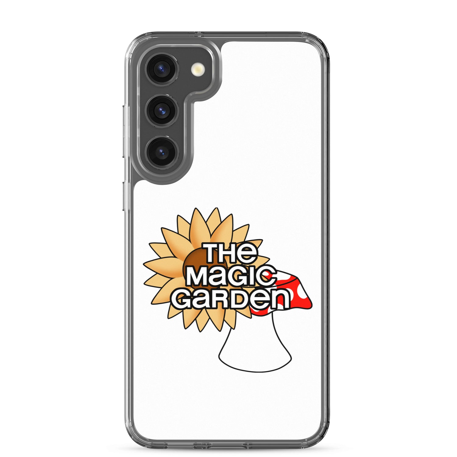 TMG Sunflower & Mushroom Samsung Cover, White