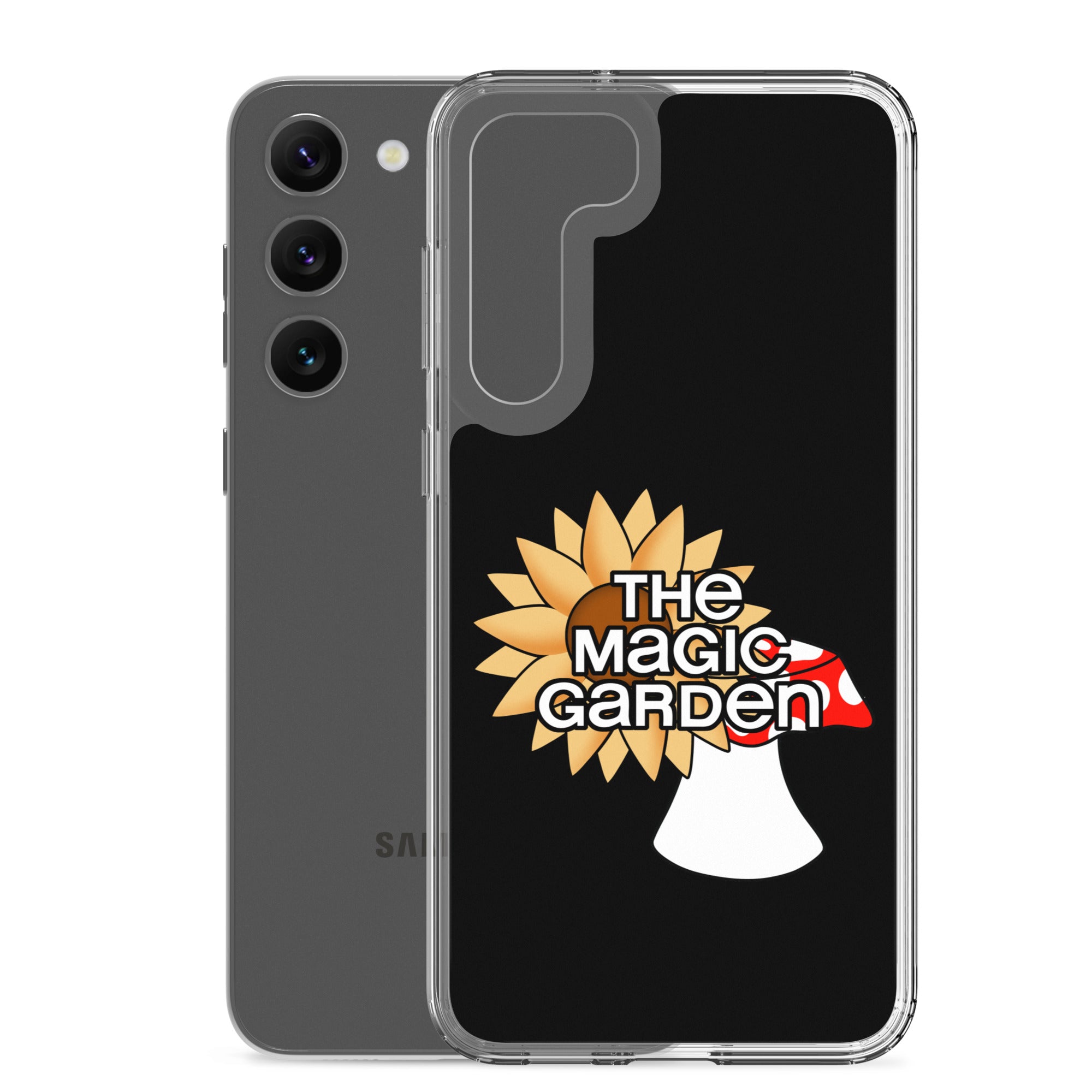 TMG Sunflower & Mushroom Samsung Phone Cover, Black