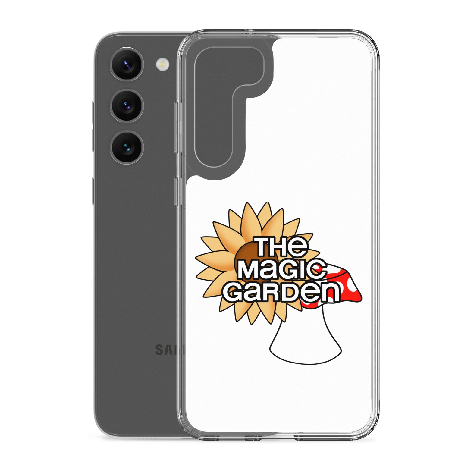 TMG Sunflower & Mushroom Samsung Cover, White