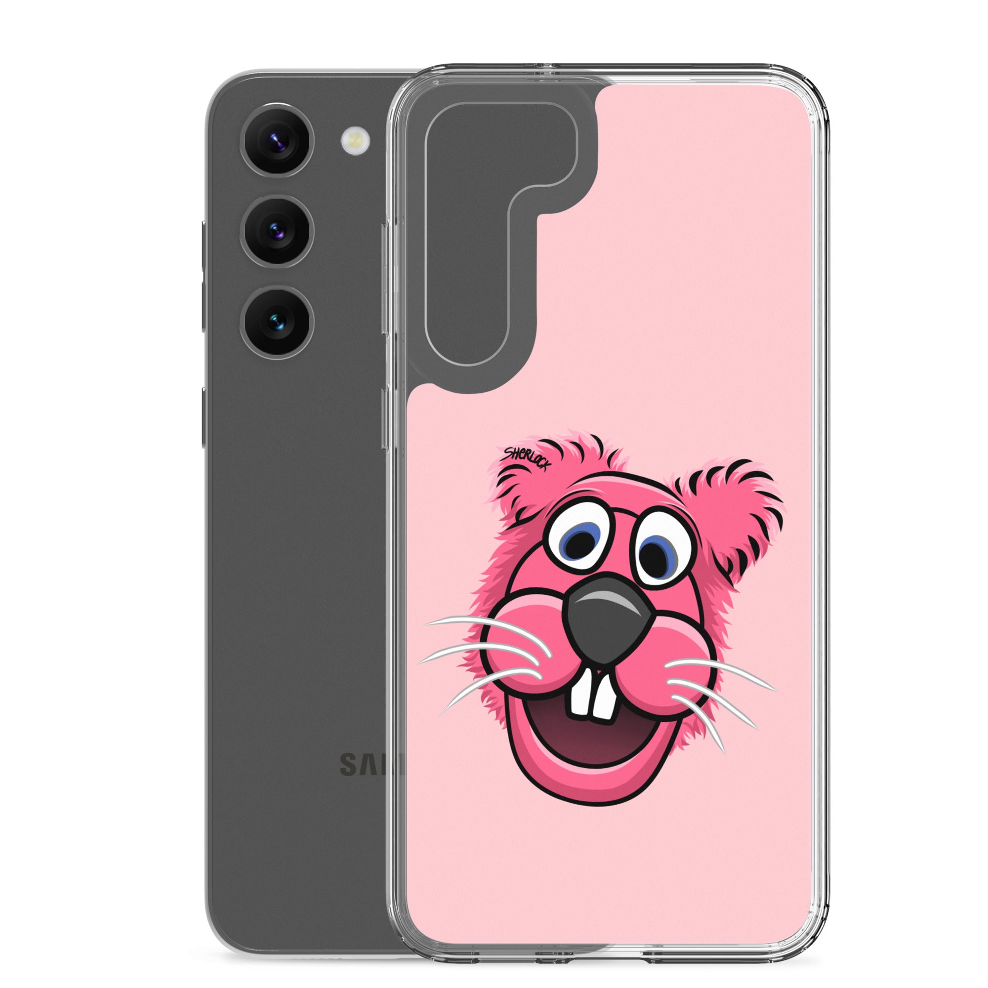 Sherlock The Squirrel Samsung Phone Cover, Pink