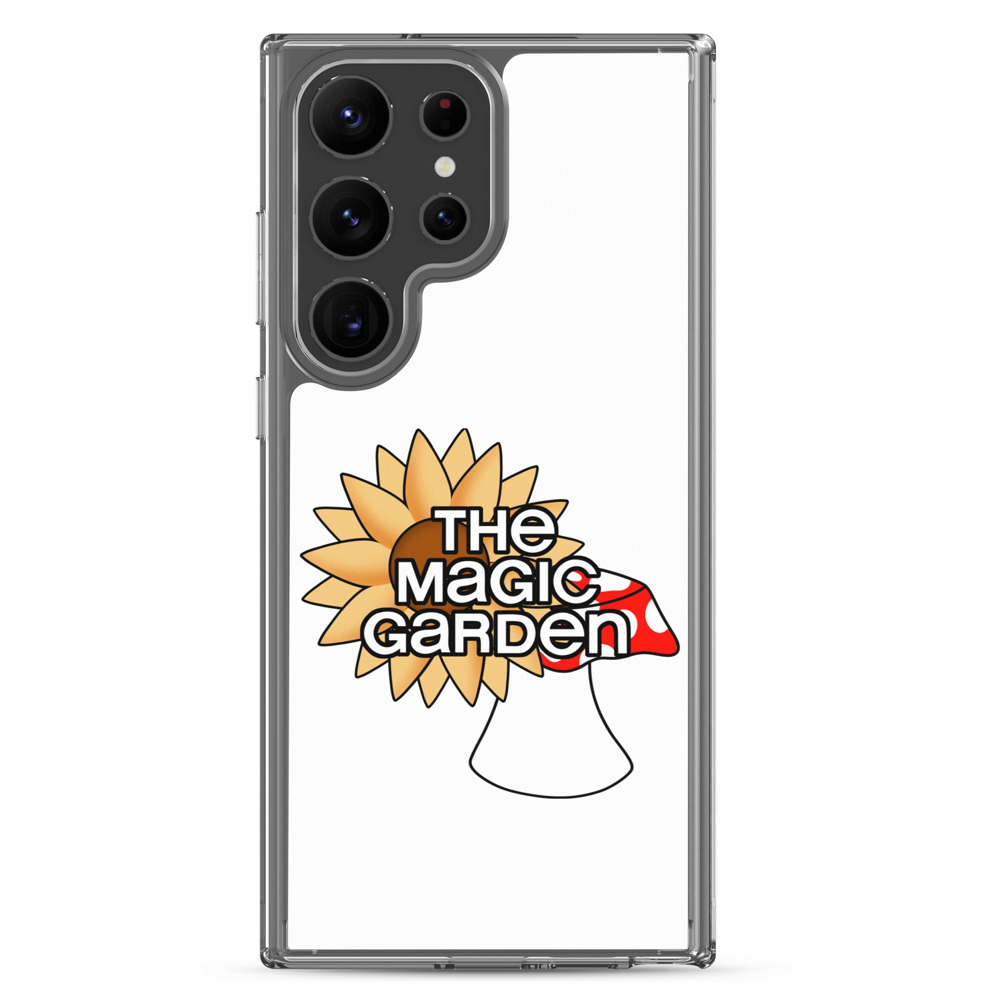 TMG Sunflower & Mushroom Samsung Cover, White