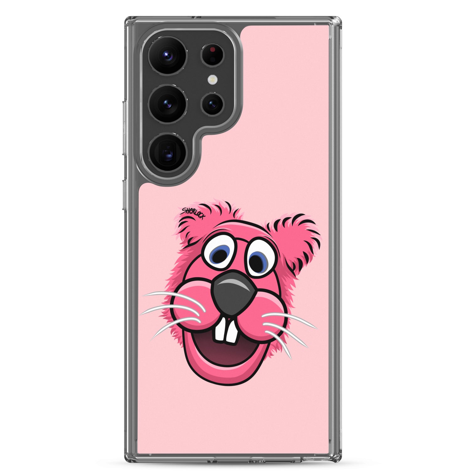 Sherlock The Squirrel Samsung Phone Cover, Pink