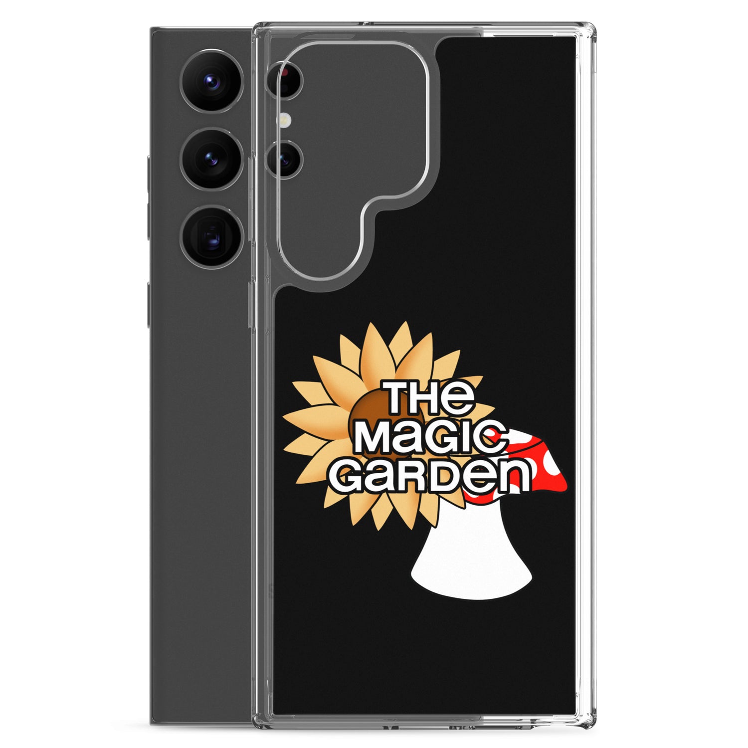 TMG Sunflower & Mushroom Samsung Phone Cover, Black