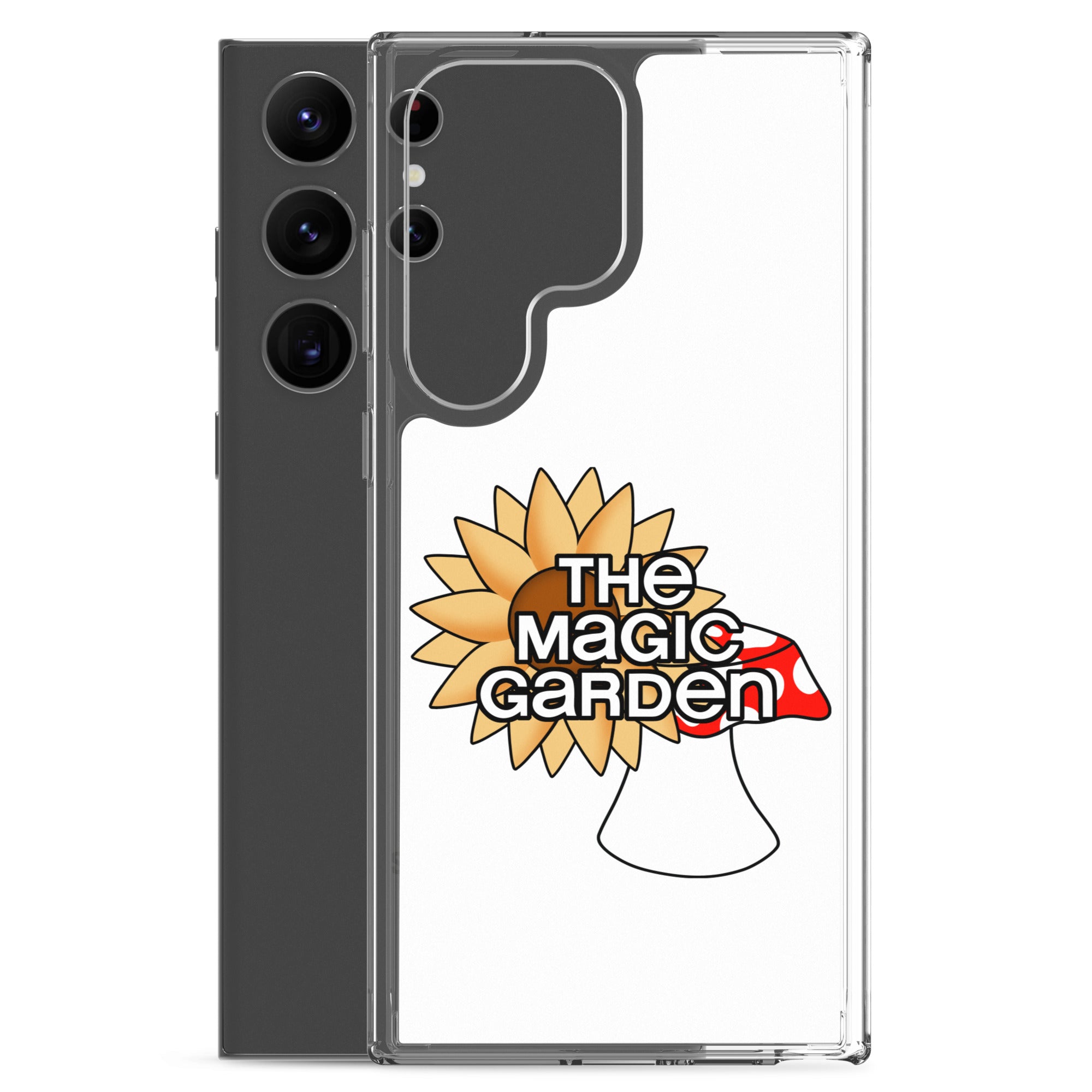 TMG Sunflower & Mushroom Samsung Cover, White