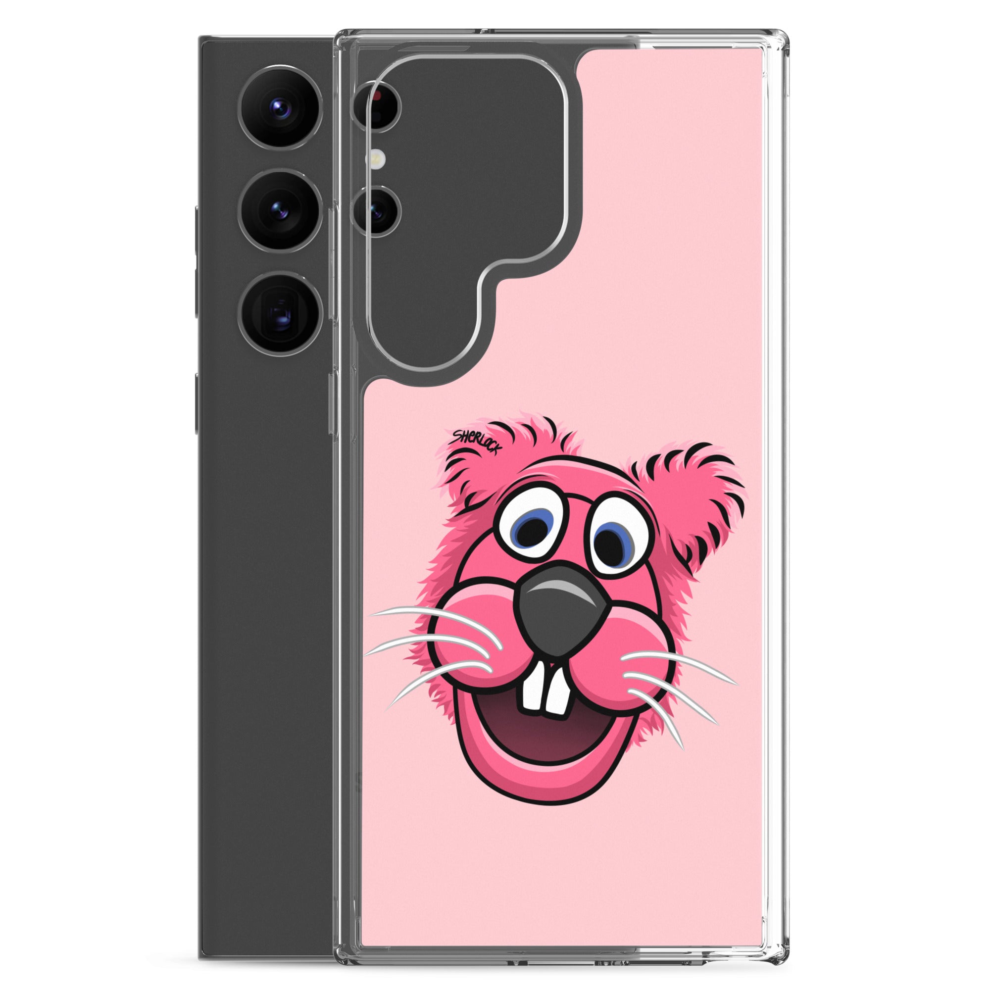 Sherlock The Squirrel Samsung Phone Cover, Pink
