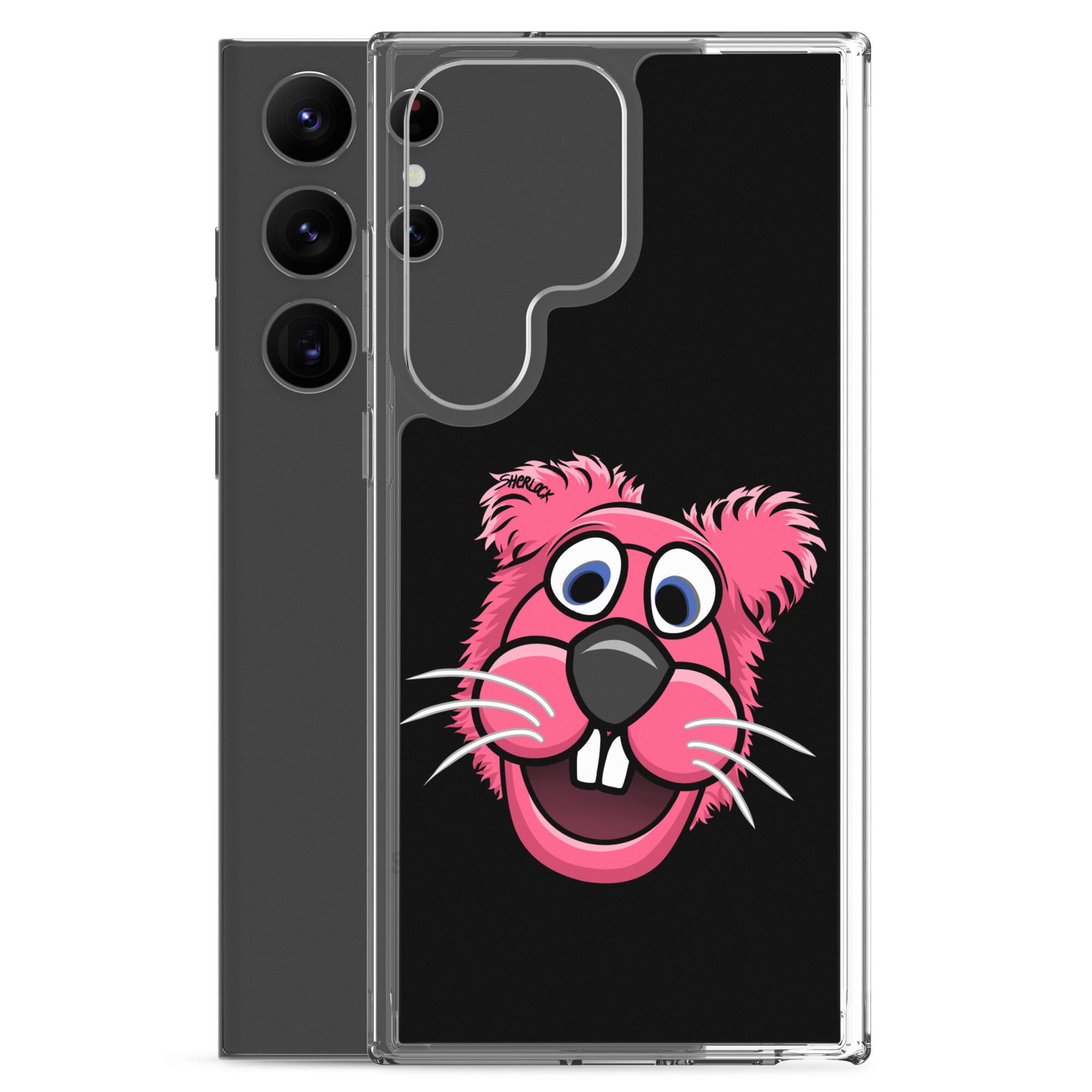 Sherlock The Squirrel Samsung Phone Cover, Black