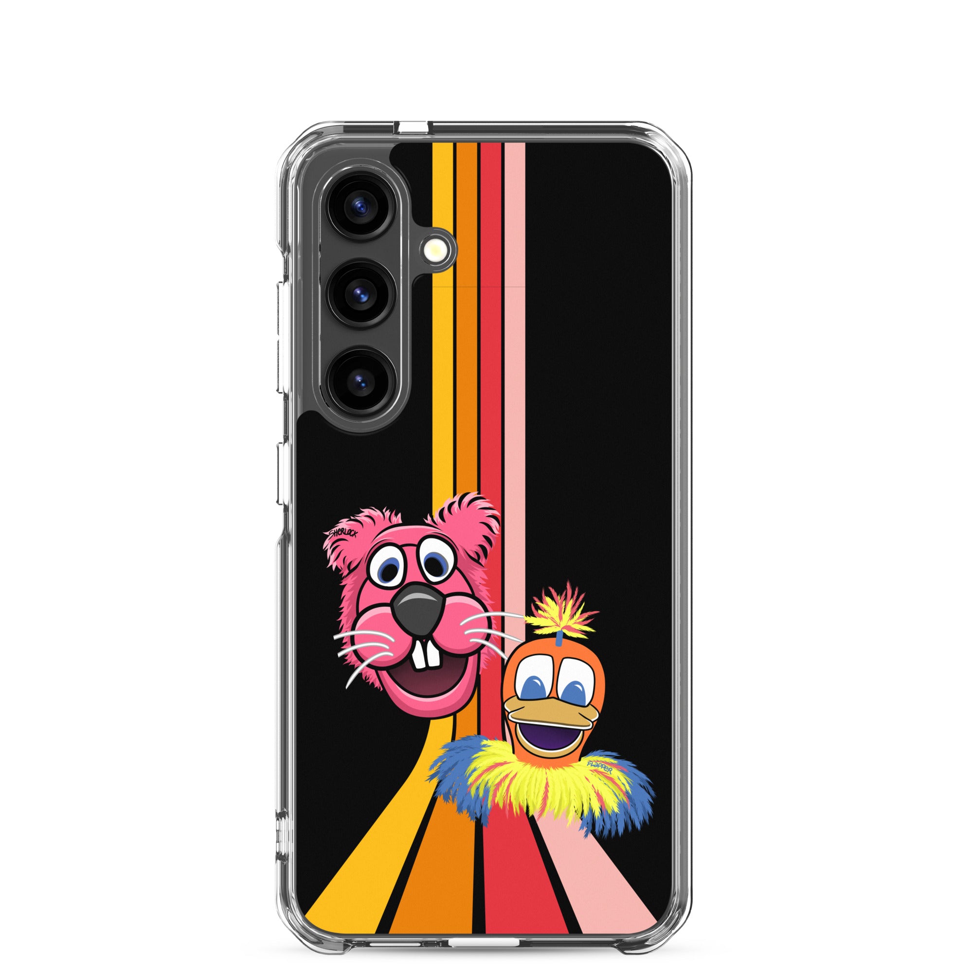 Sherlock & Flapper Samsung Phone Cover, Black