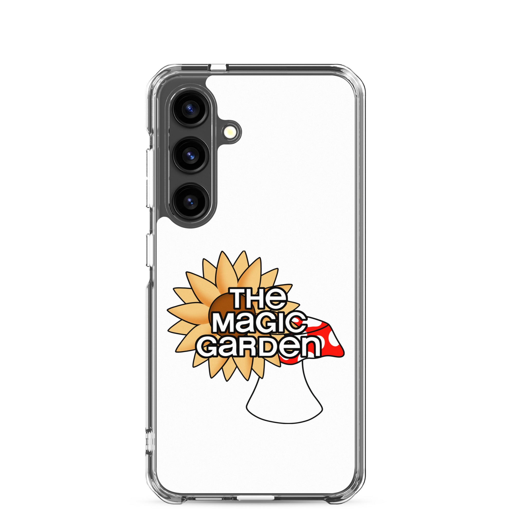TMG Sunflower & Mushroom Samsung Cover, White