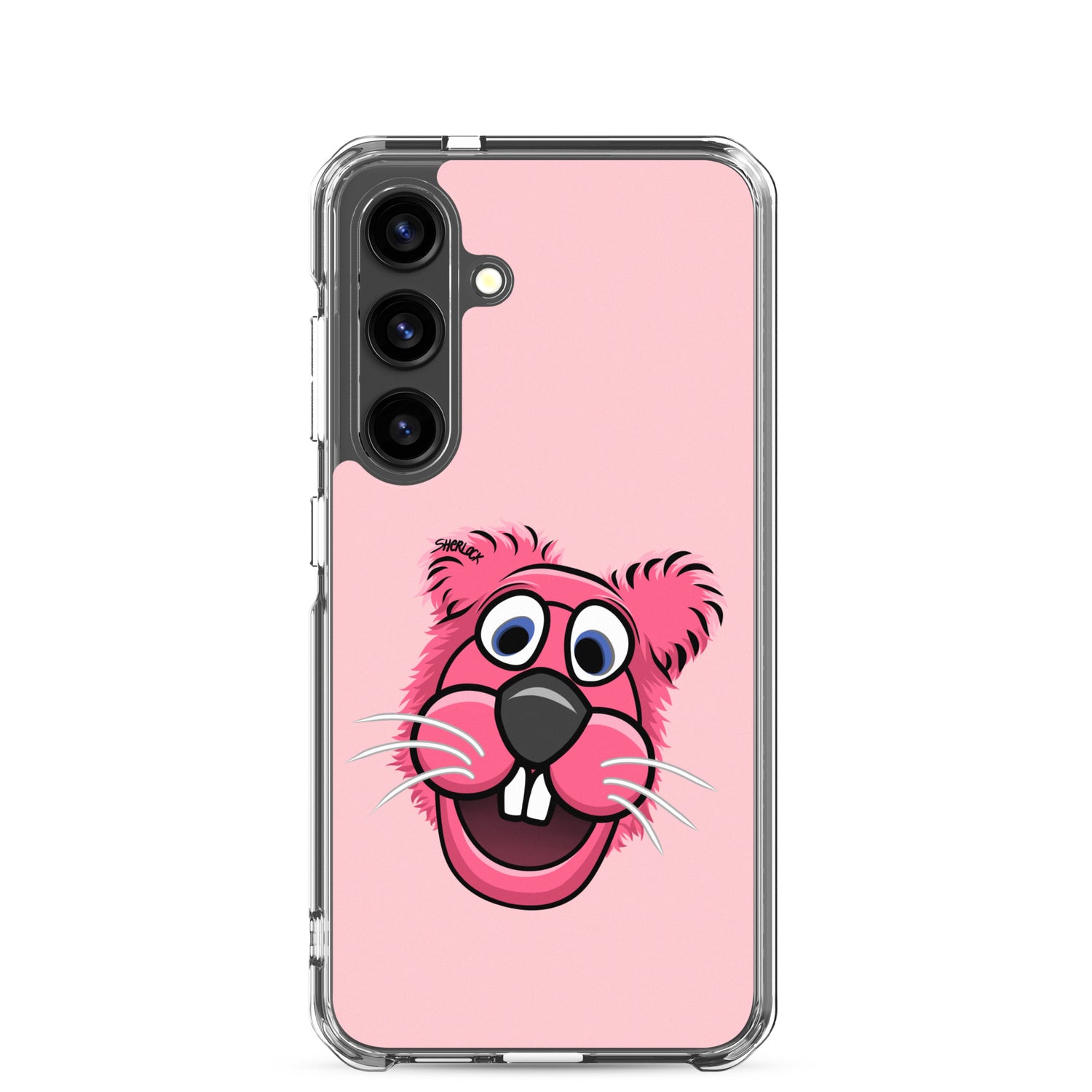 Sherlock The Squirrel Samsung Phone Cover, Pink