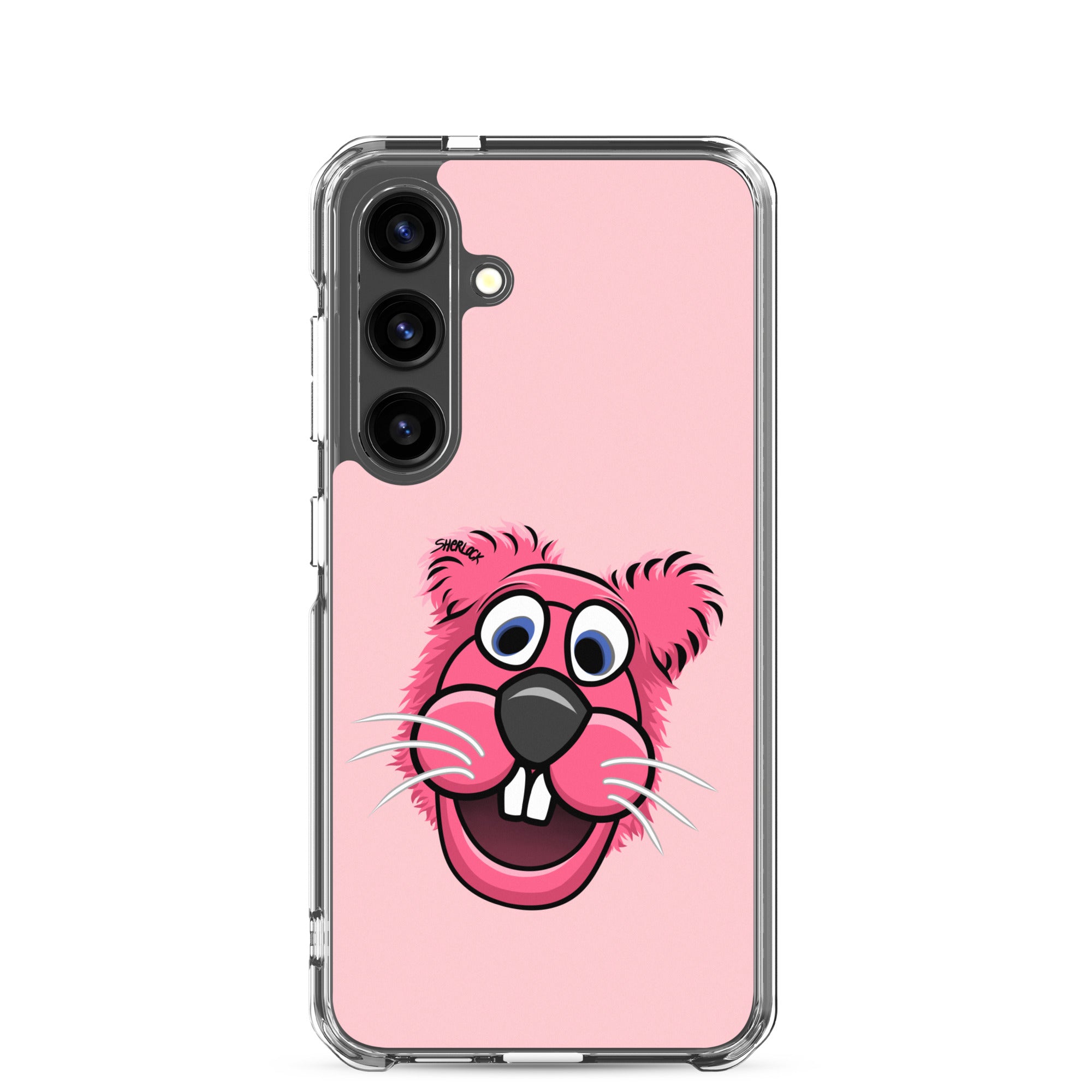 Sherlock The Squirrel Samsung Phone Cover, Pink