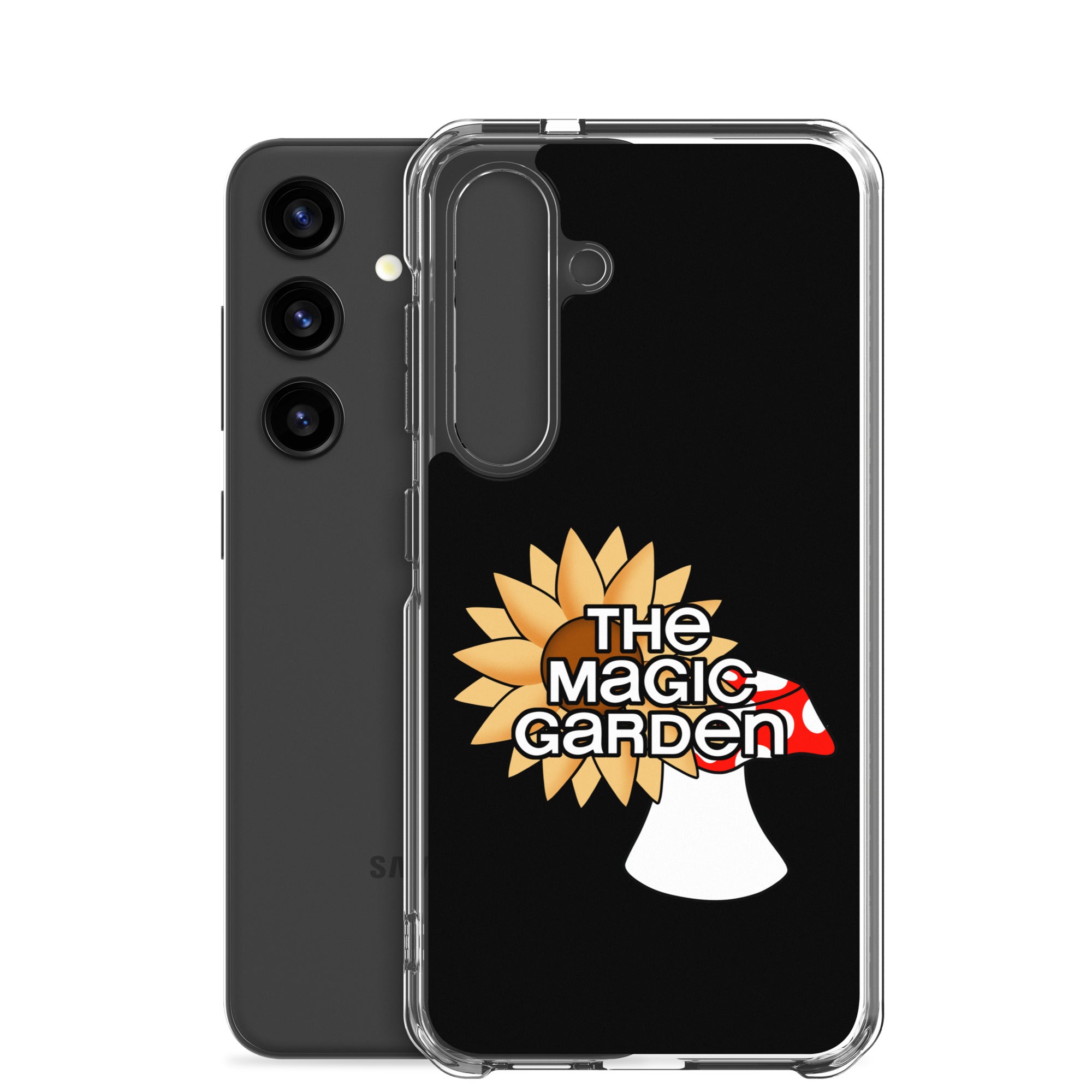 TMG Sunflower & Mushroom Samsung Phone Cover, Black