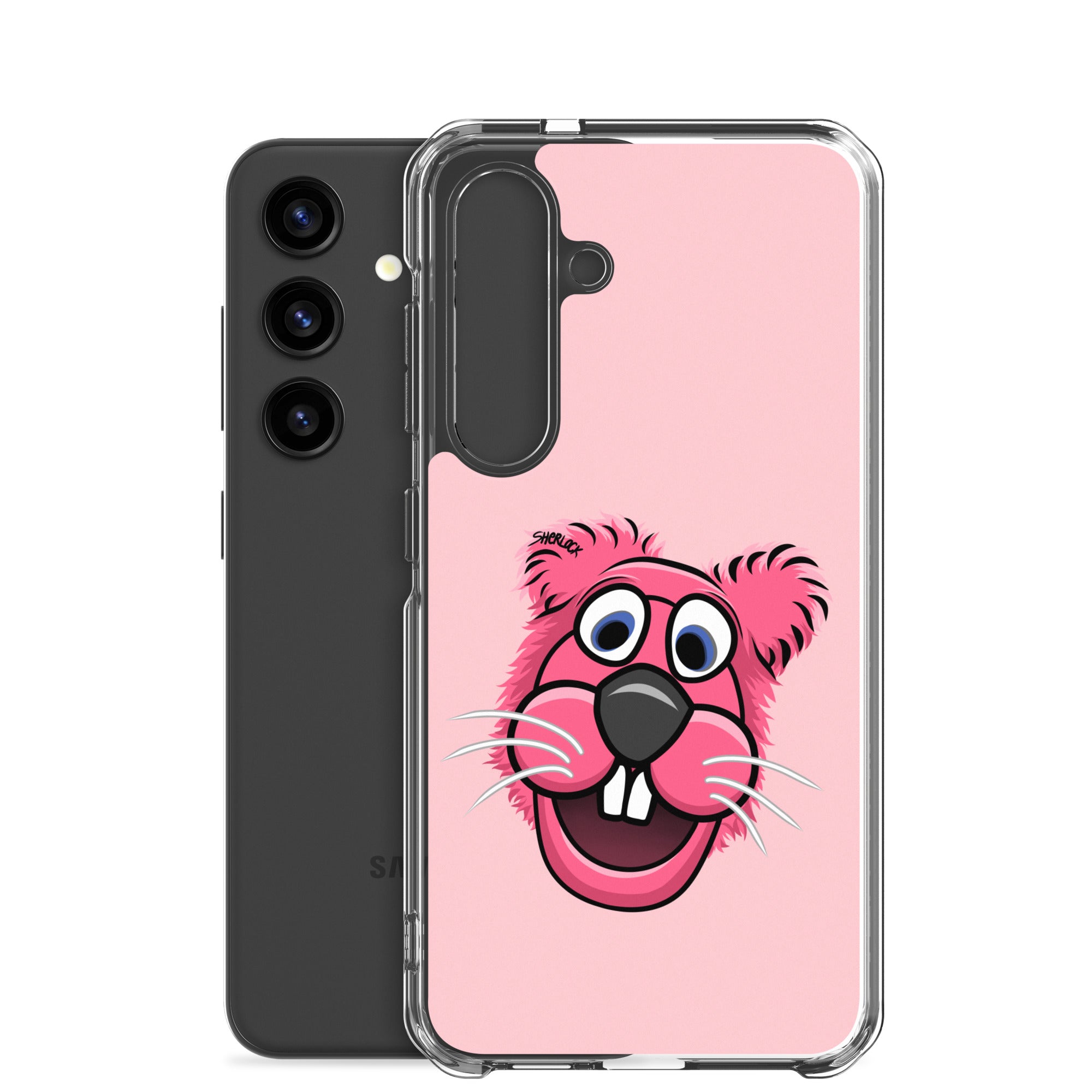 Sherlock The Squirrel Samsung Phone Cover, Pink