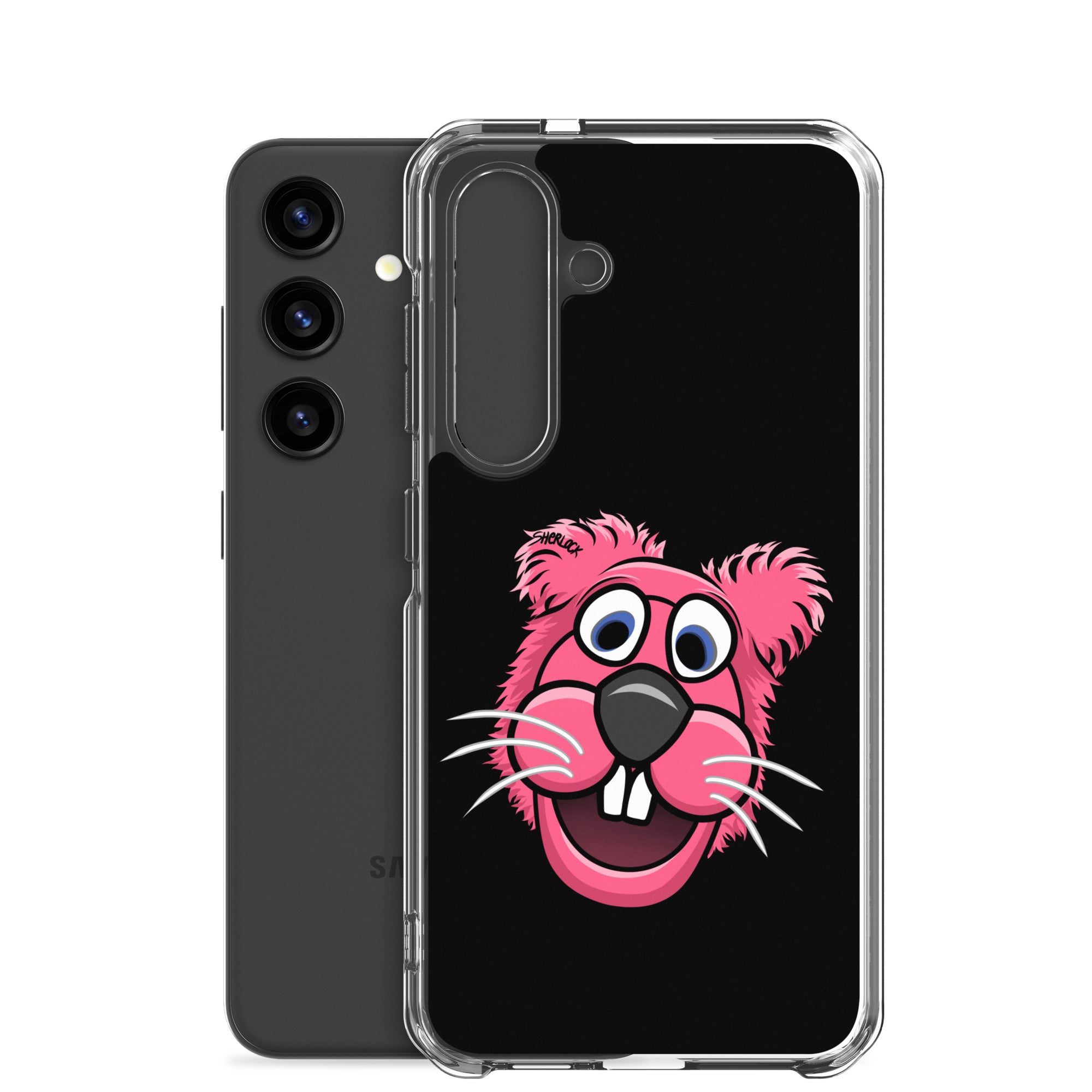 Sherlock The Squirrel Samsung Phone Cover, Black