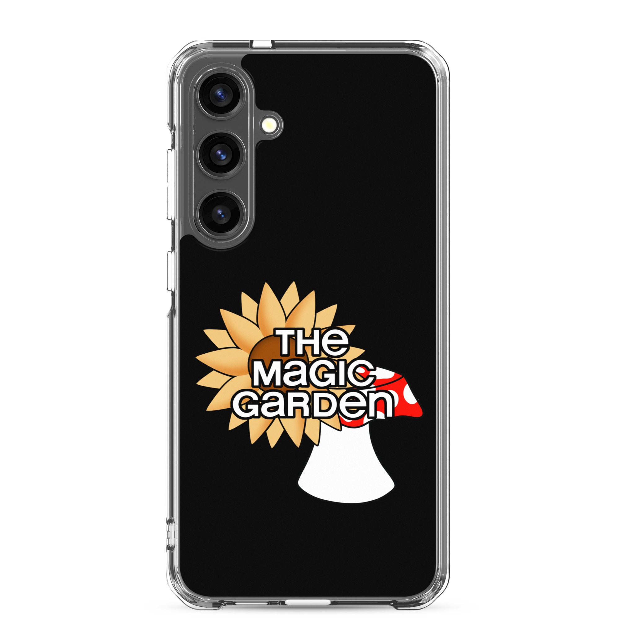 TMG Sunflower & Mushroom Samsung Phone Cover, Black