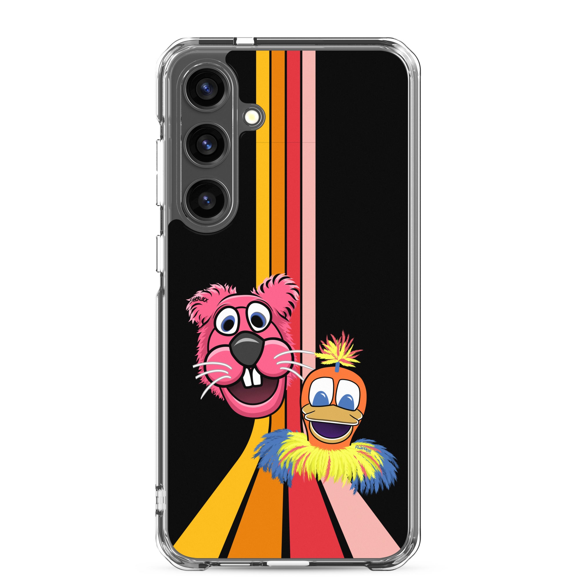 Sherlock & Flapper Samsung Phone Cover, Black