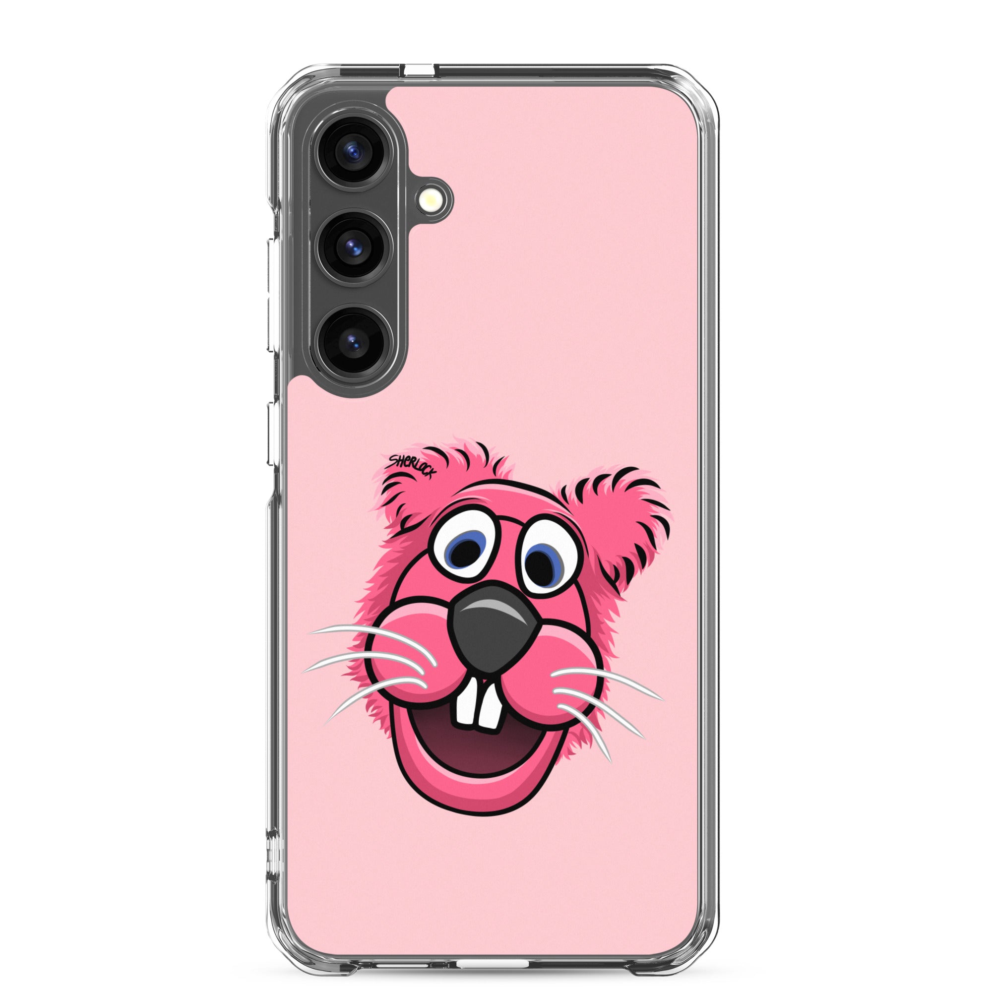 Sherlock The Squirrel Samsung Phone Cover, Pink