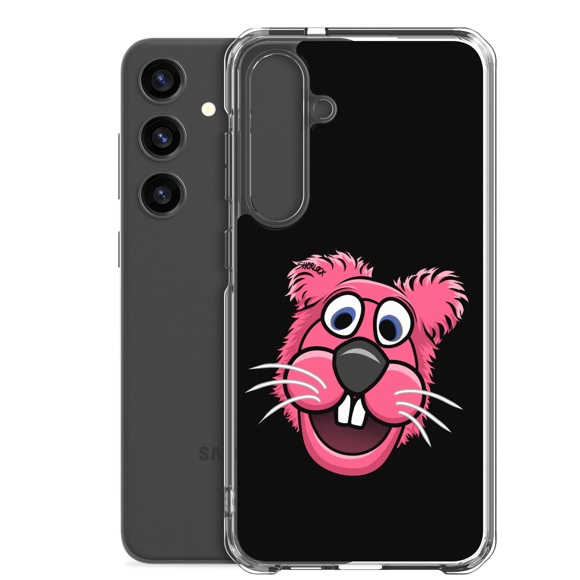 Sherlock The Squirrel Samsung Phone Cover, Black