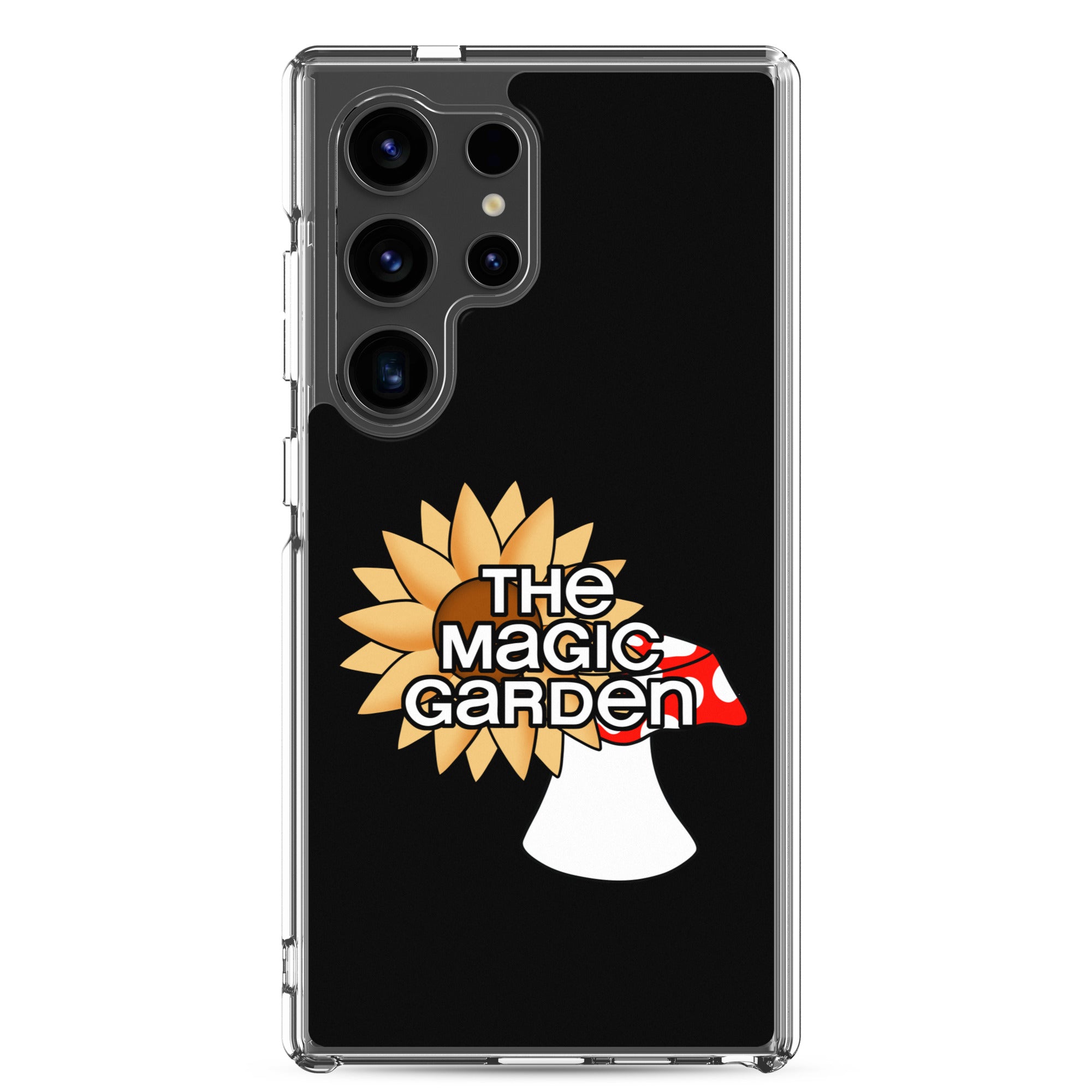 TMG Sunflower & Mushroom Samsung Phone Cover, Black