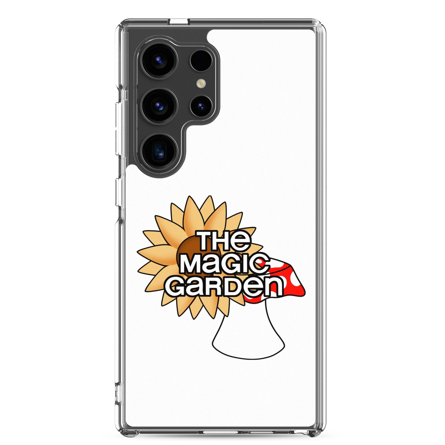 TMG Sunflower & Mushroom Samsung Cover, White