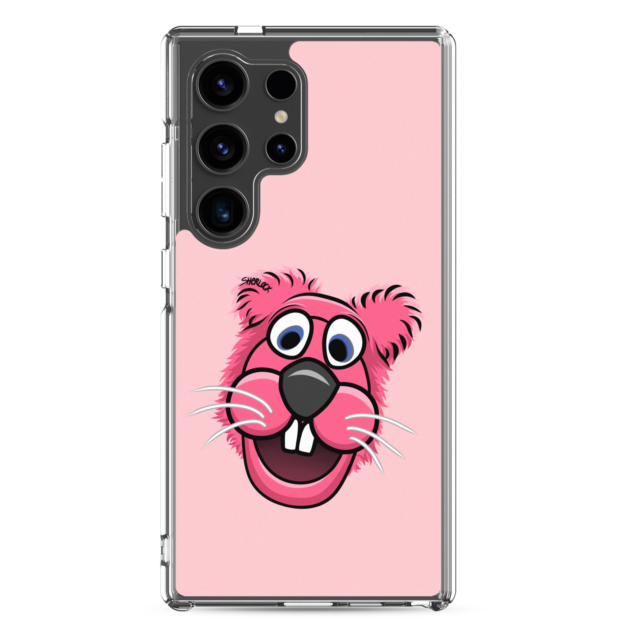 Sherlock The Squirrel Samsung Phone Cover, Pink