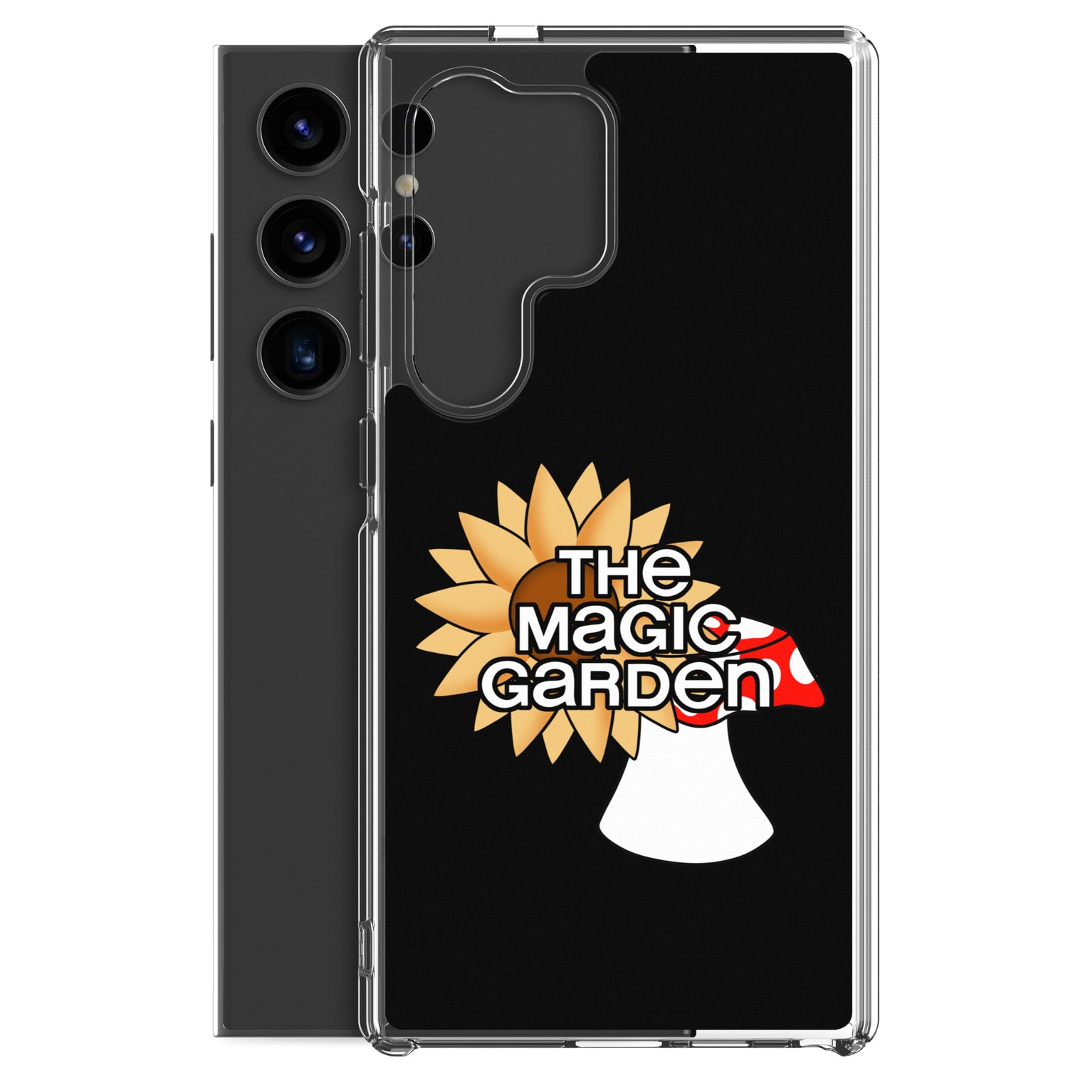 TMG Sunflower & Mushroom Samsung Phone Cover, Black
