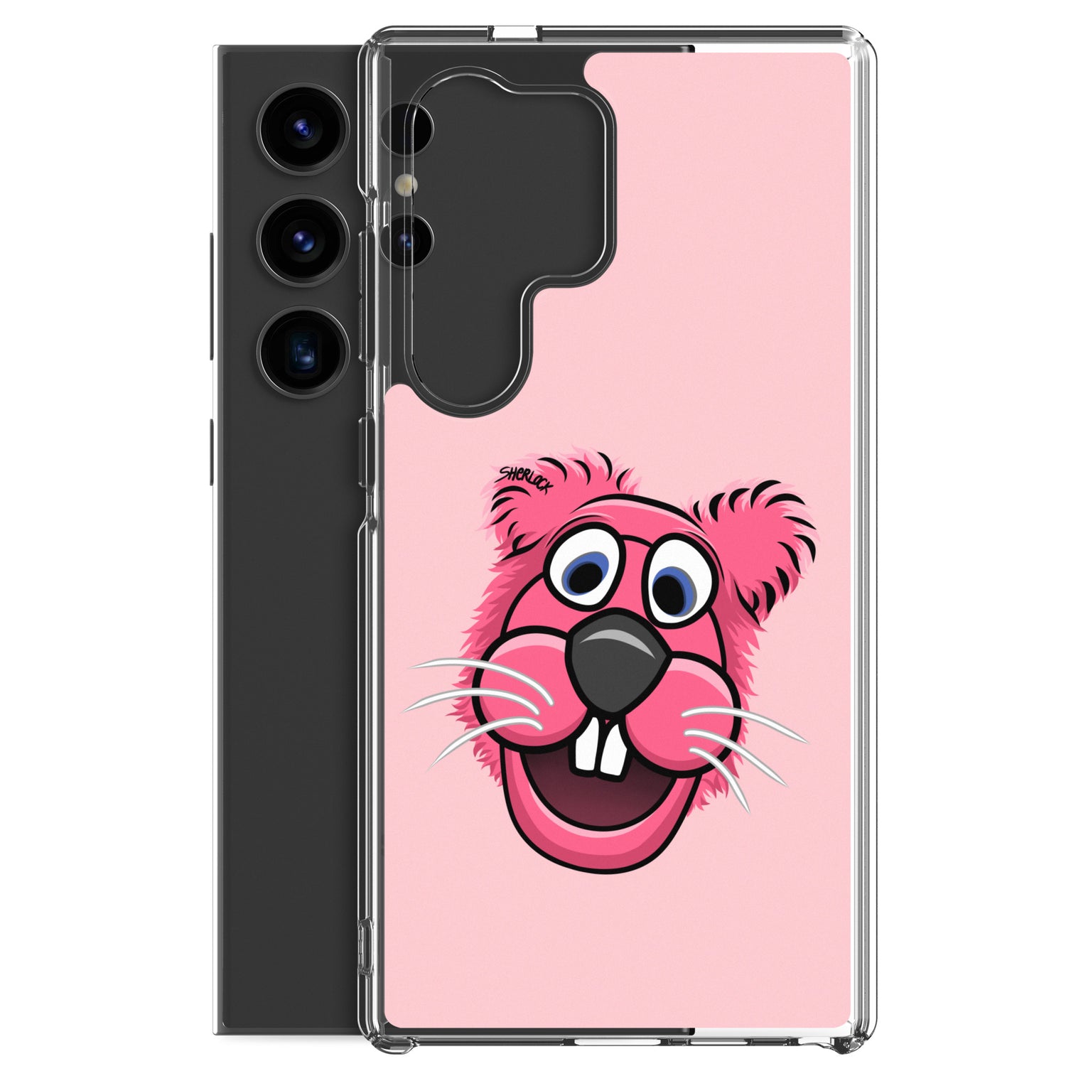 Sherlock The Squirrel Samsung Phone Cover, Pink