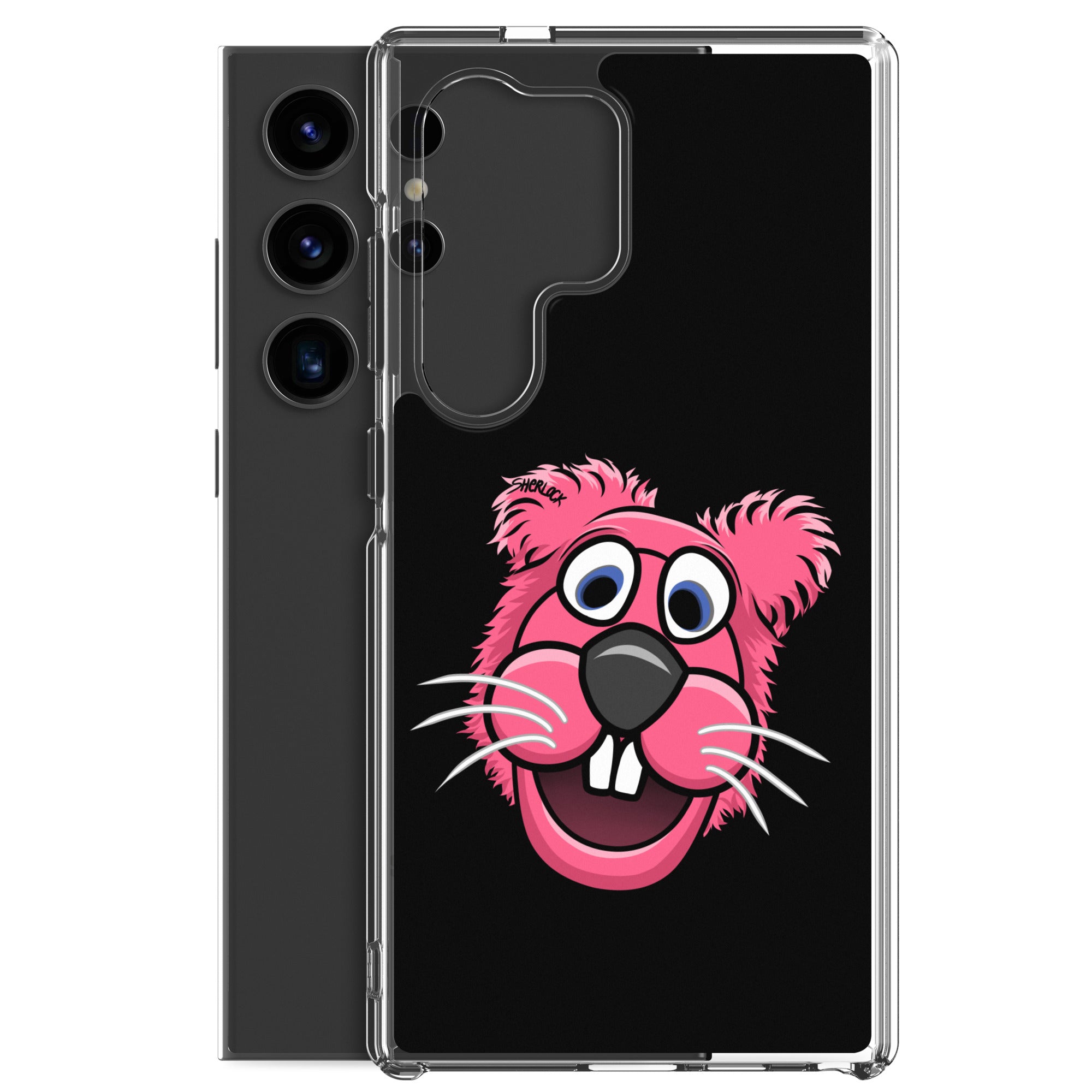Sherlock The Squirrel Samsung Phone Cover, Black