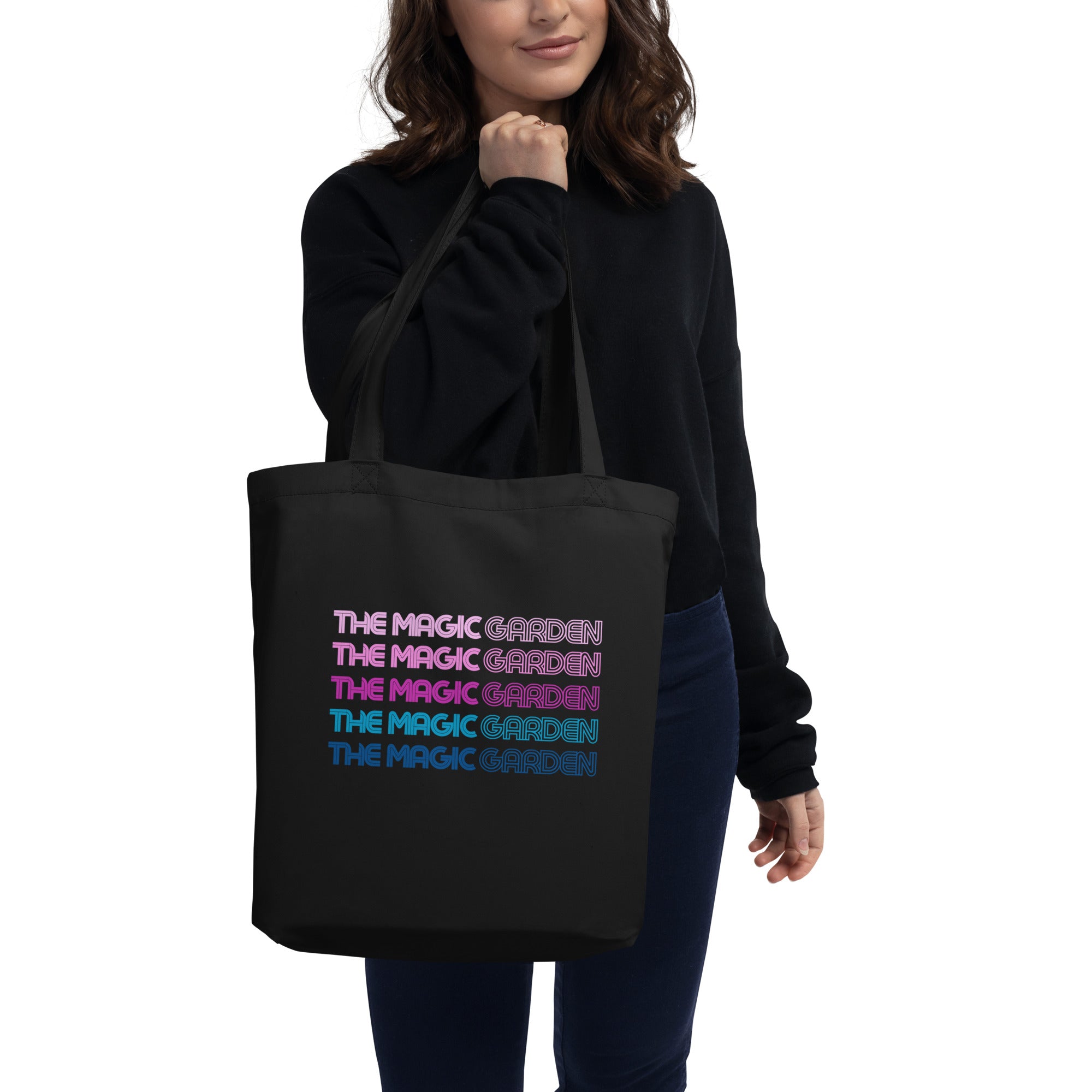 TMG 70s Rainbow Tote, Purple