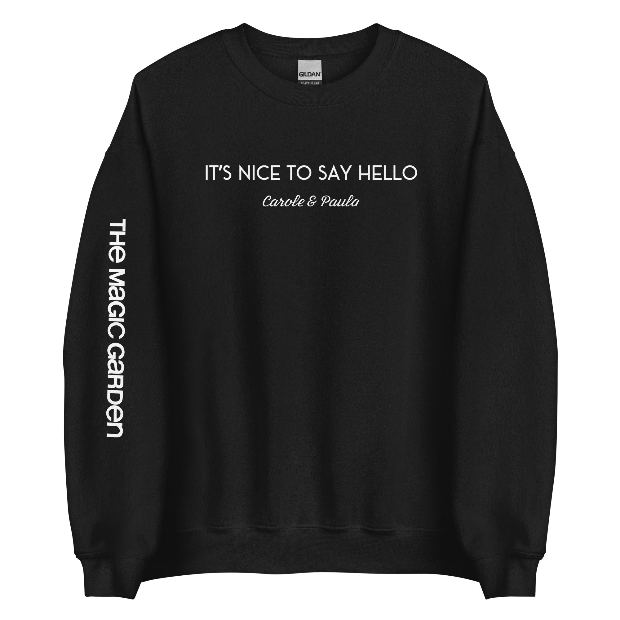 Hello by Carole & Paula Unisex Crewneck