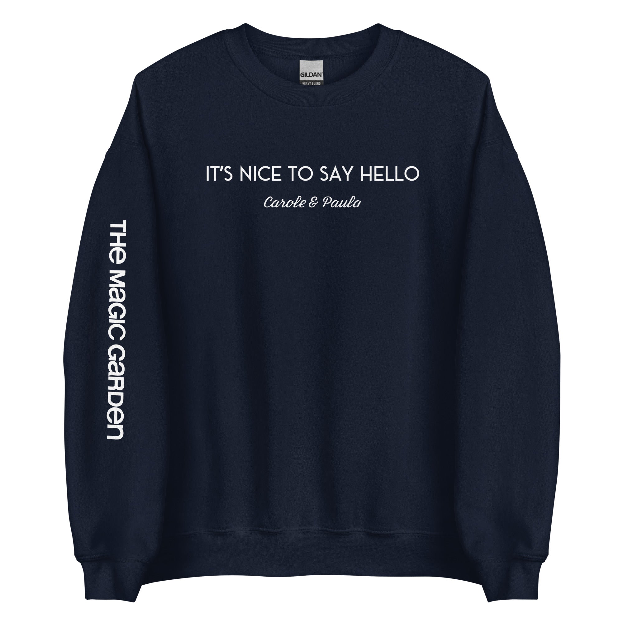 Hello by Carole & Paula Unisex Crewneck