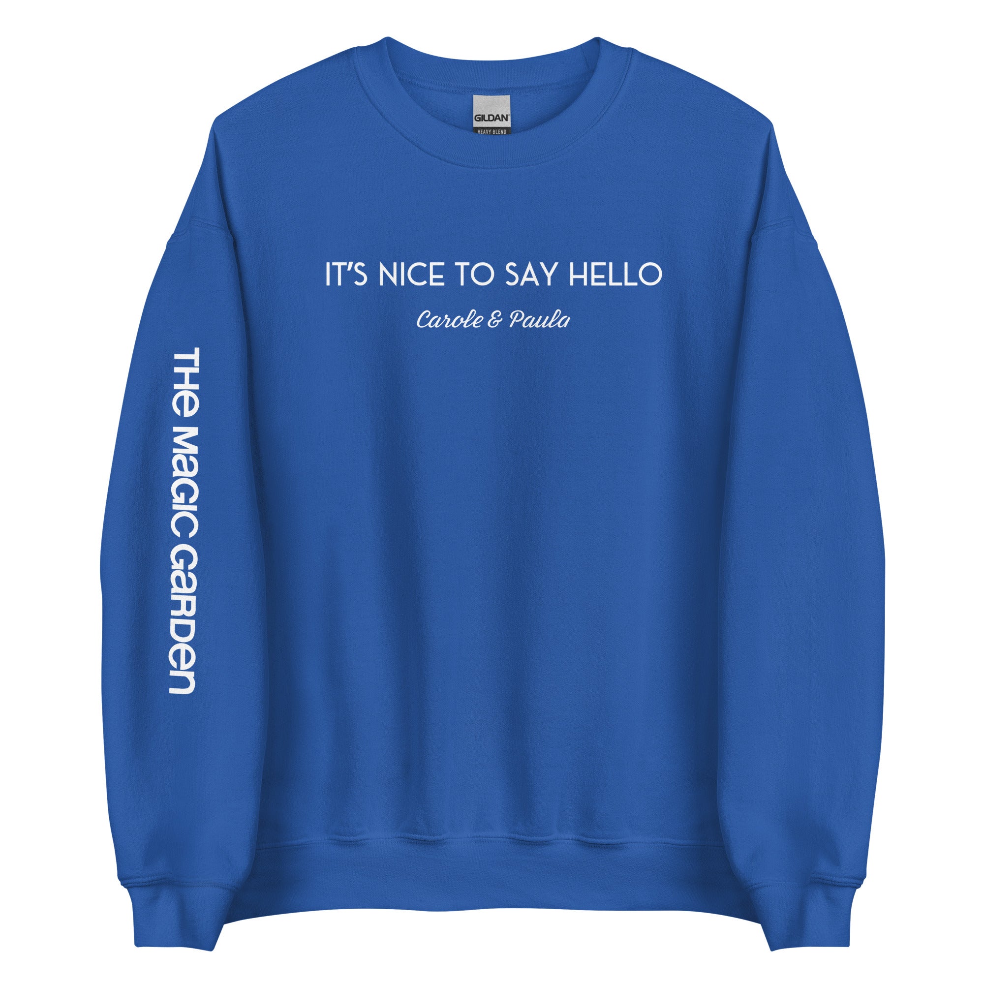 Hello by Carole & Paula Unisex Crewneck