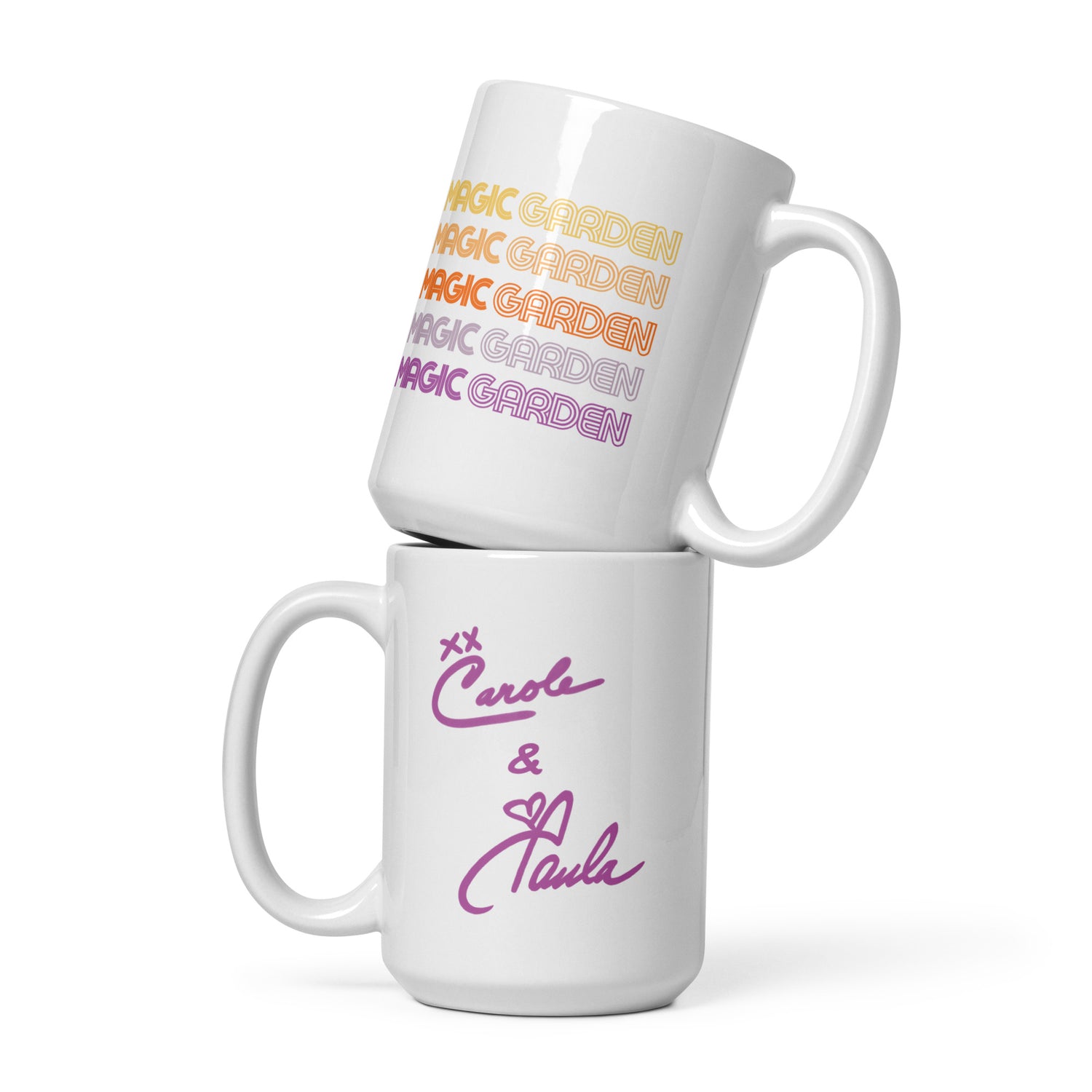 TMG Retro Rainbow Mug, Yellow