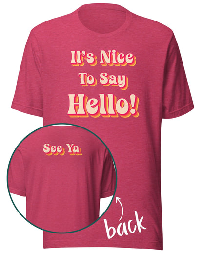 Retro Hello &amp; See Ya Tee