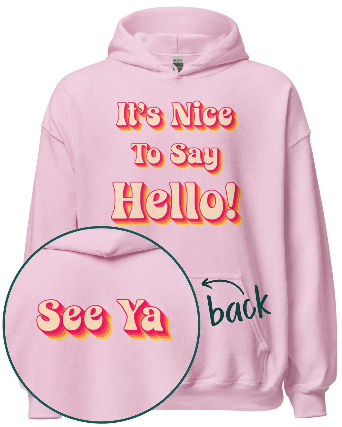 Retro Hello &amp; See Ya Hoodie