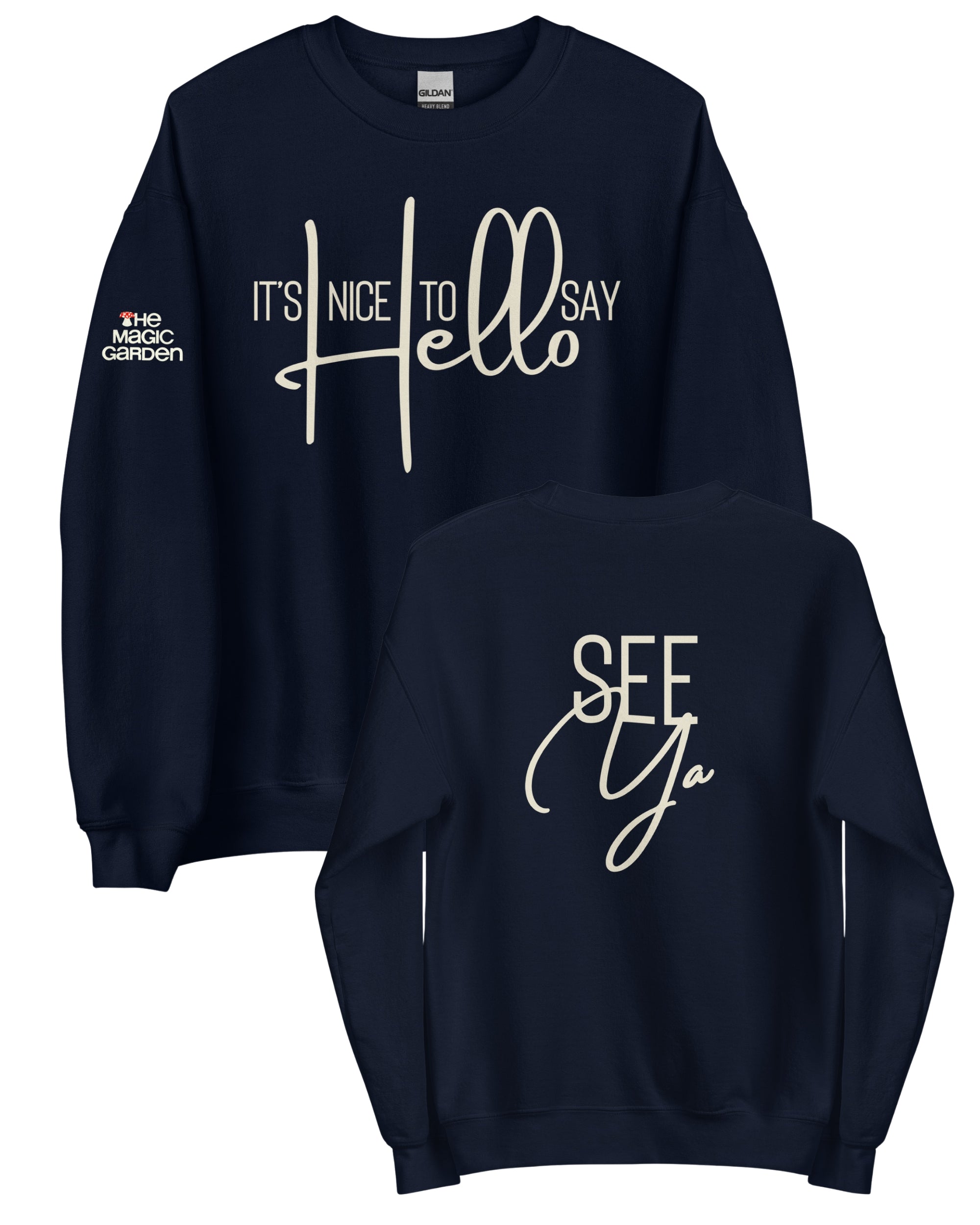 Swish Hello &amp; See Ya Unisex Crewneck