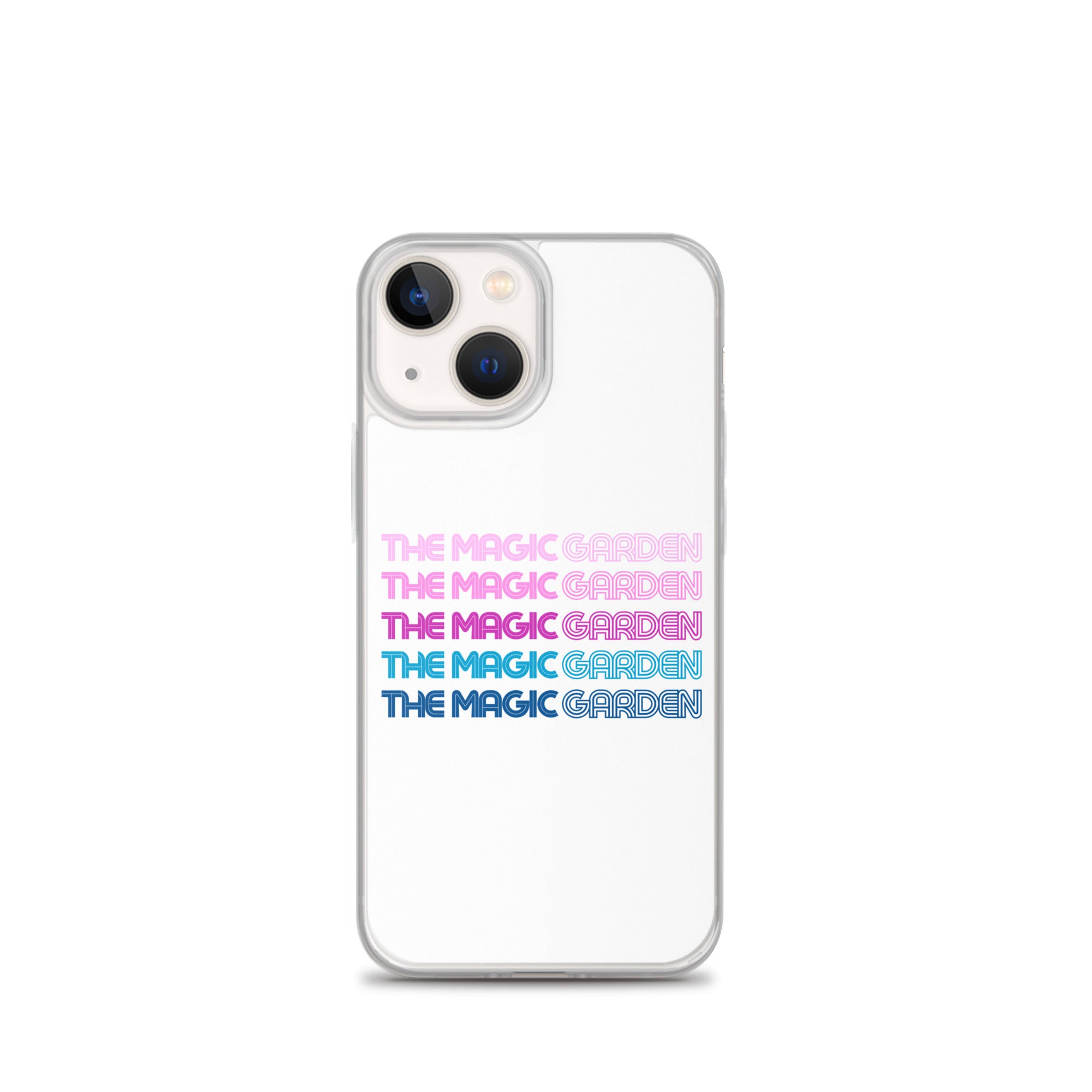 TMG 70s Purple Rainbow iPhone Cover, White