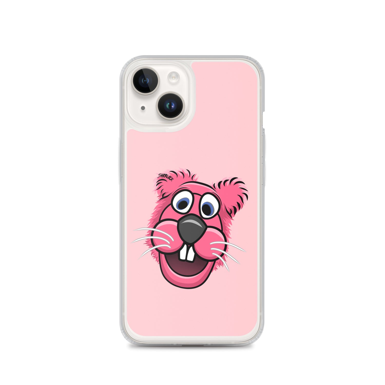 Sherlock The Squirrel iPhone Cover, Pink