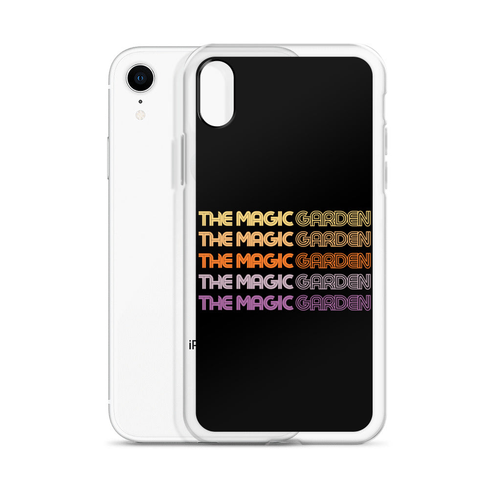 TMG 70s Yellow Rainbow iPhone Cover, Black