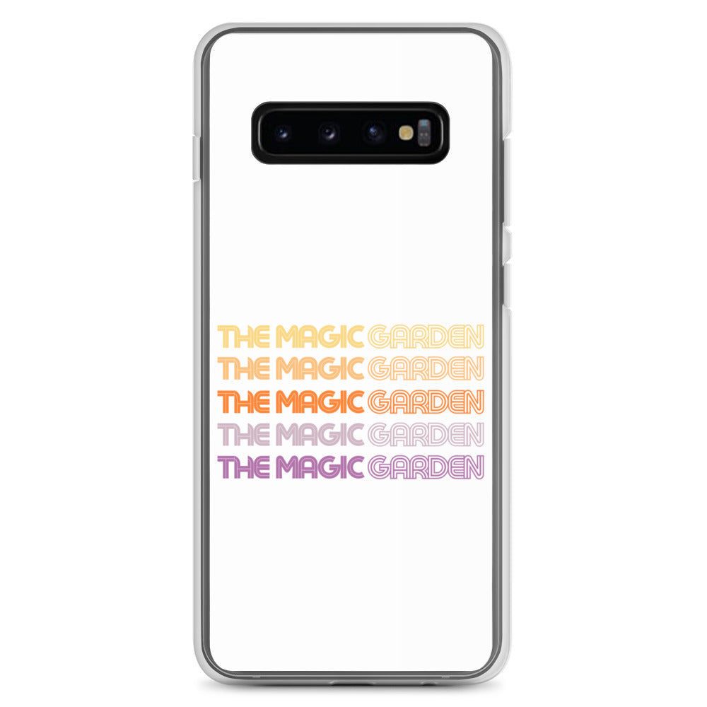 TMG 70s Yellow Rainbow Samsung Cover, White