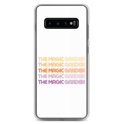 TMG 70s Yellow Rainbow Samsung Cover, White