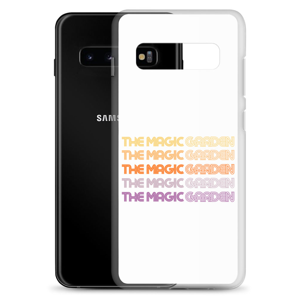 TMG 70s Yellow Rainbow Samsung Cover, White