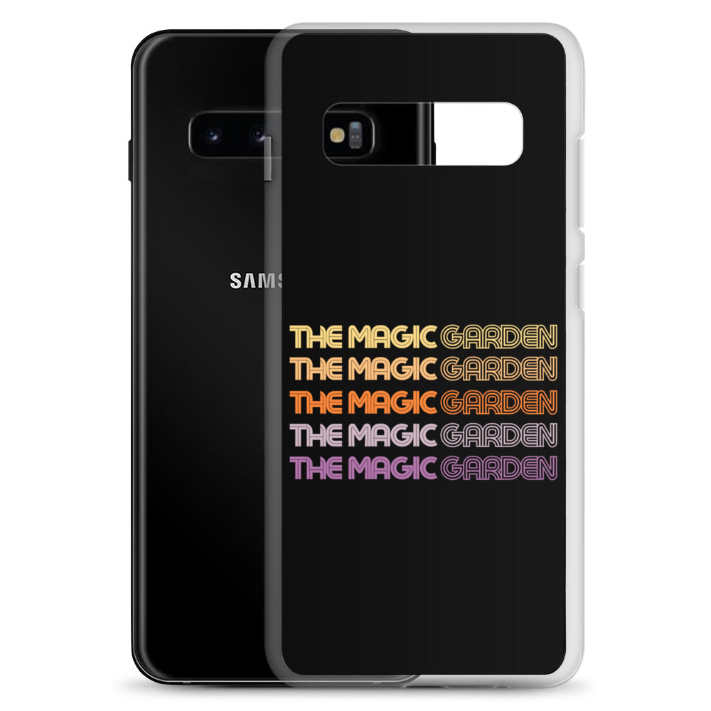 TMG 70s Yellow Rainbow Samsung Phone Cover, Black